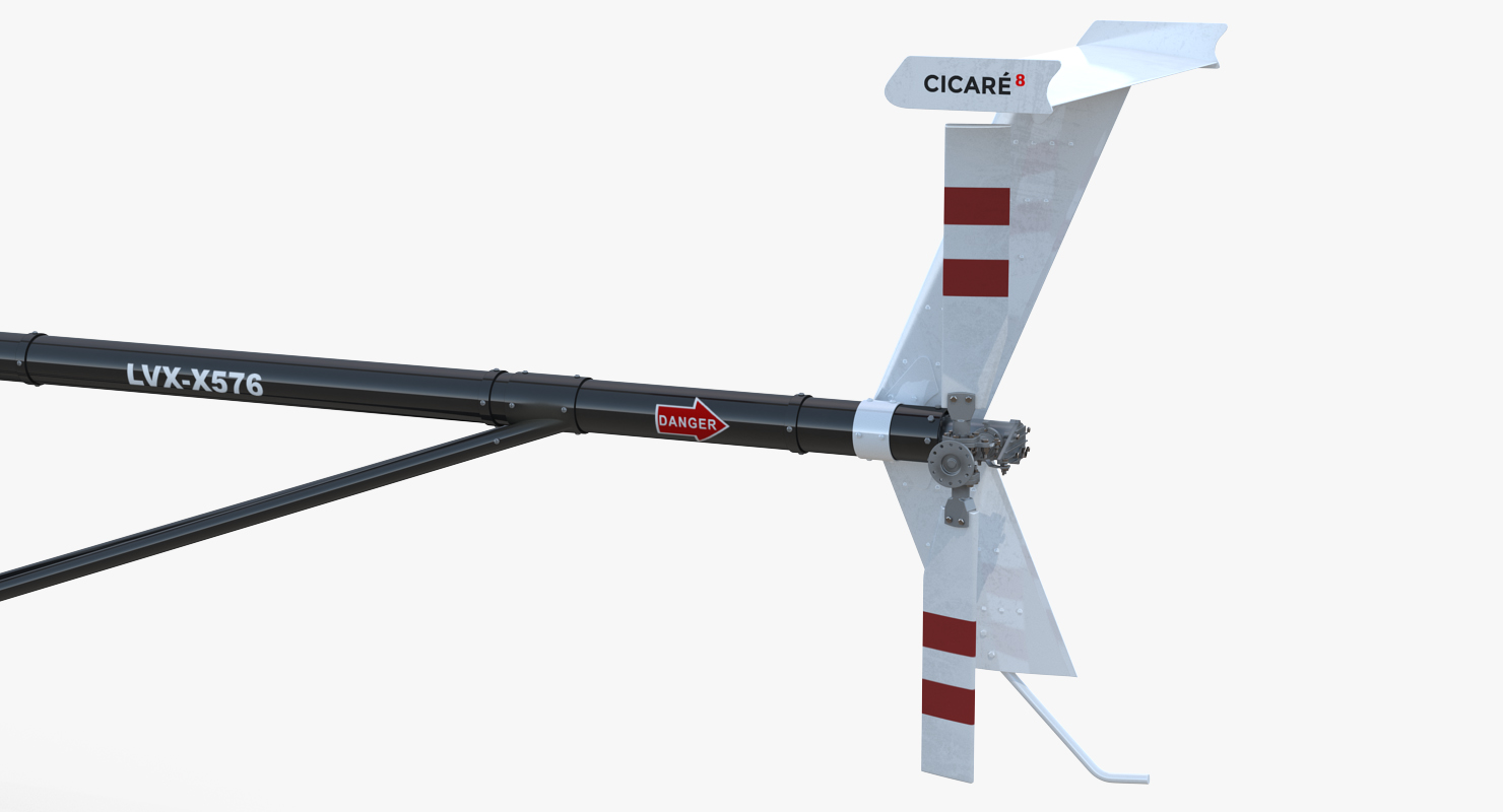 3D Ultra Light Helicopter Cicare 8