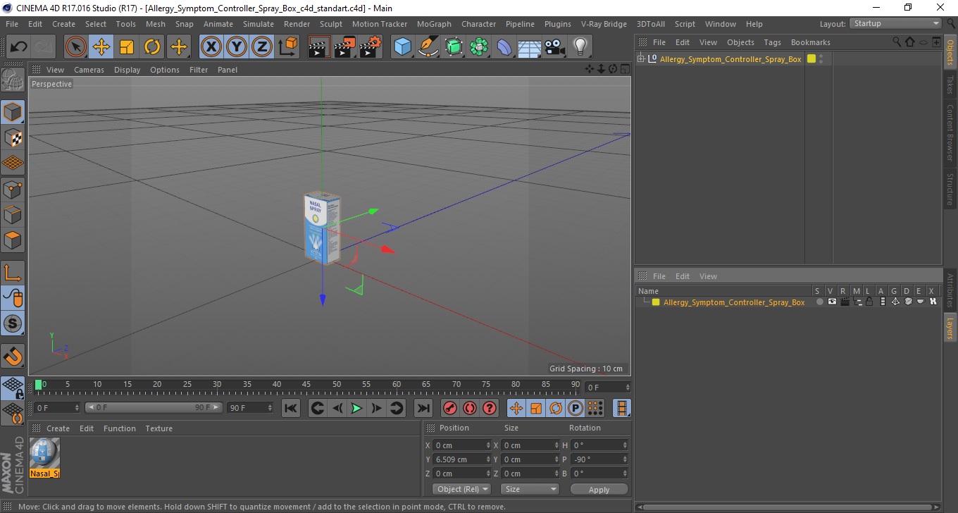 3D Allergy Symptom Controller Spray Box