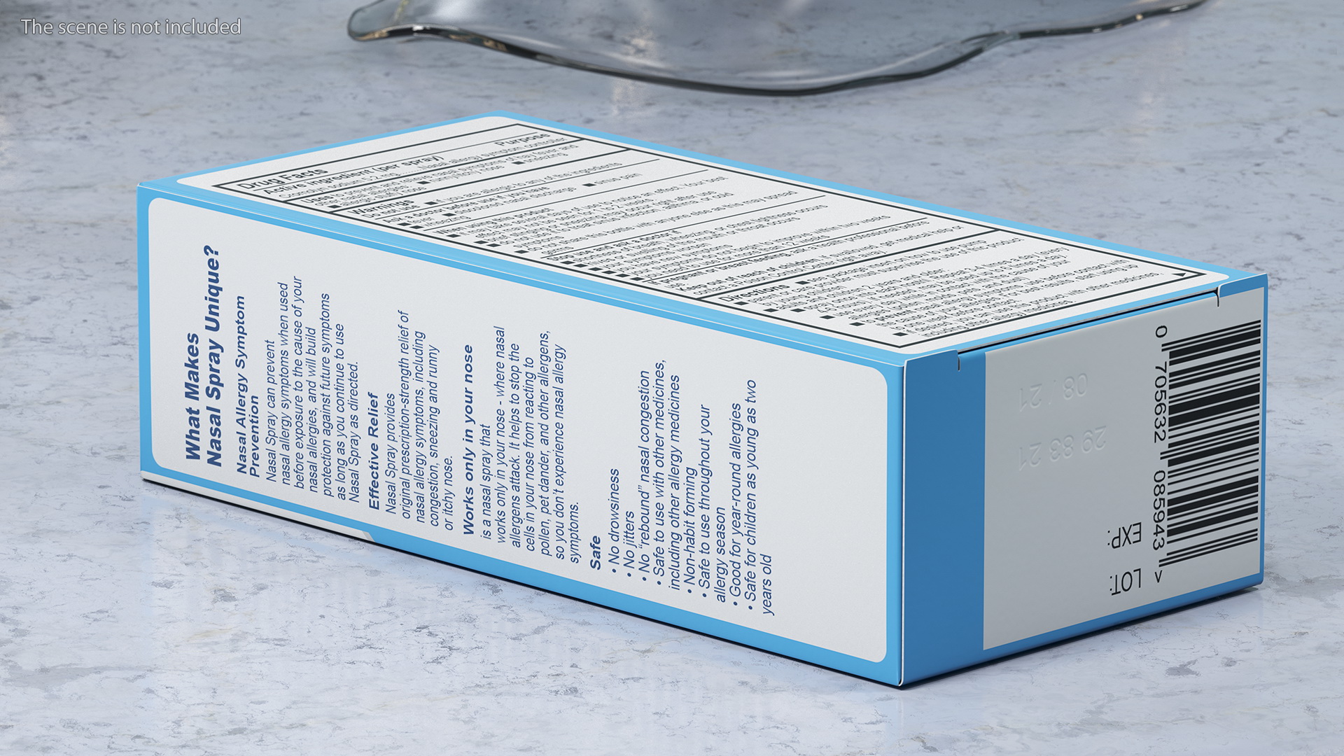 3D Allergy Symptom Controller Spray Box