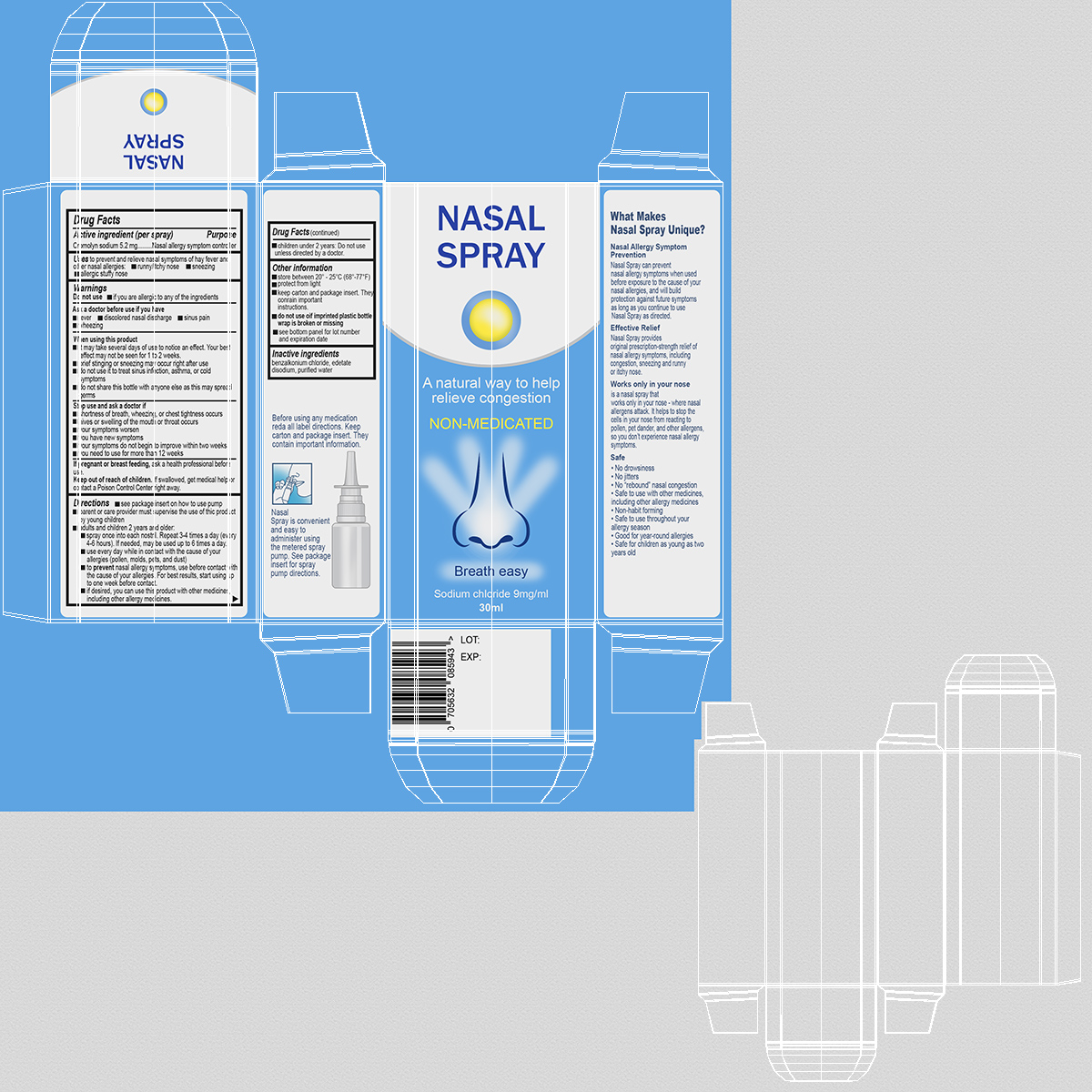 3D Allergy Symptom Controller Spray Box