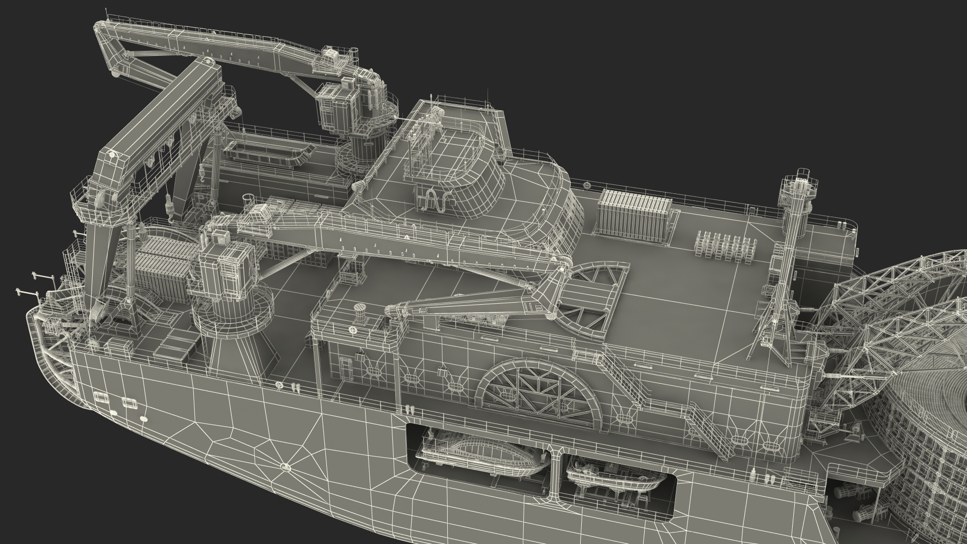 The CLV Vessel Nexan Aurora Used Rigged 3D model