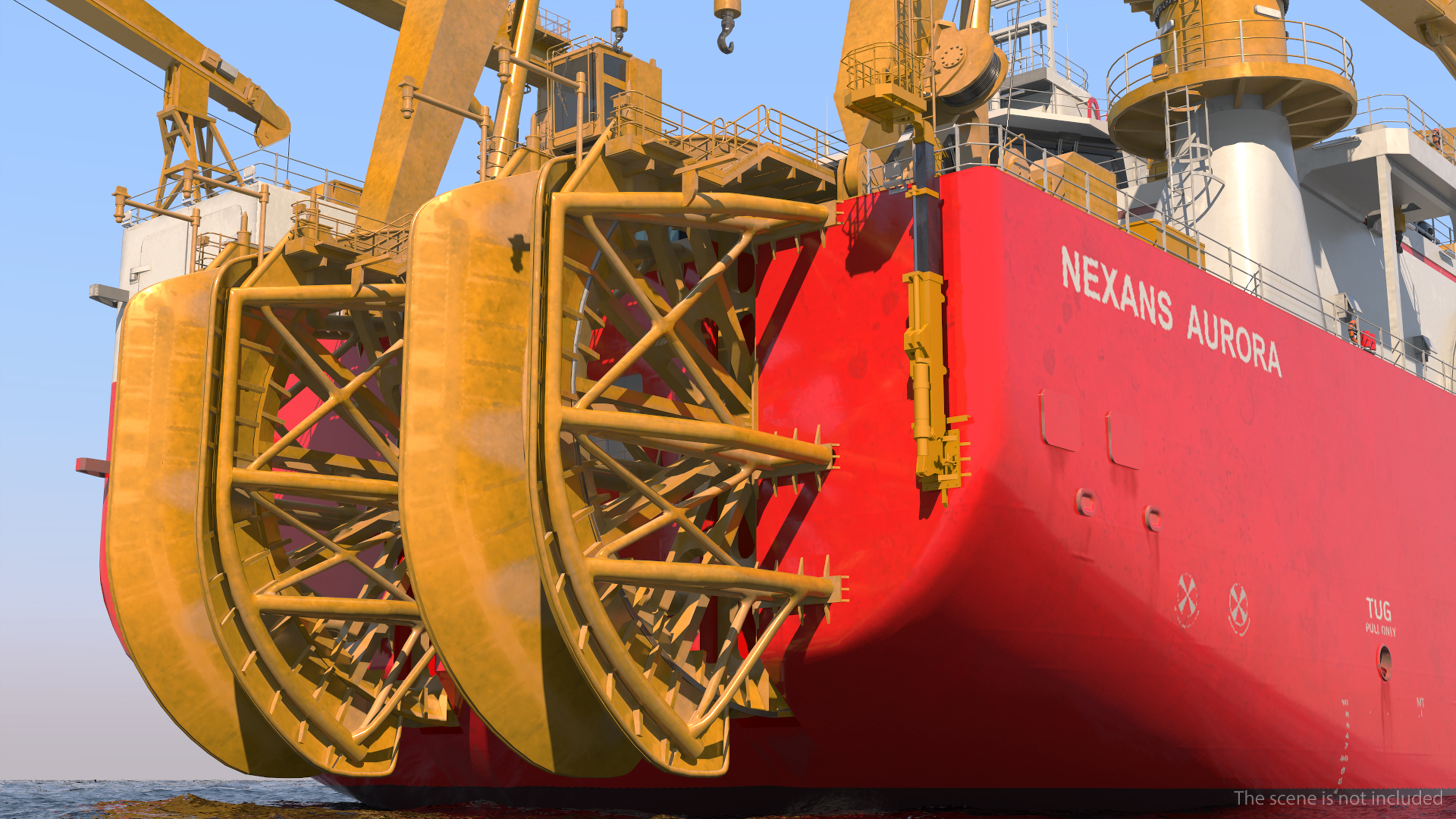 The CLV Vessel Nexan Aurora Used Rigged 3D model