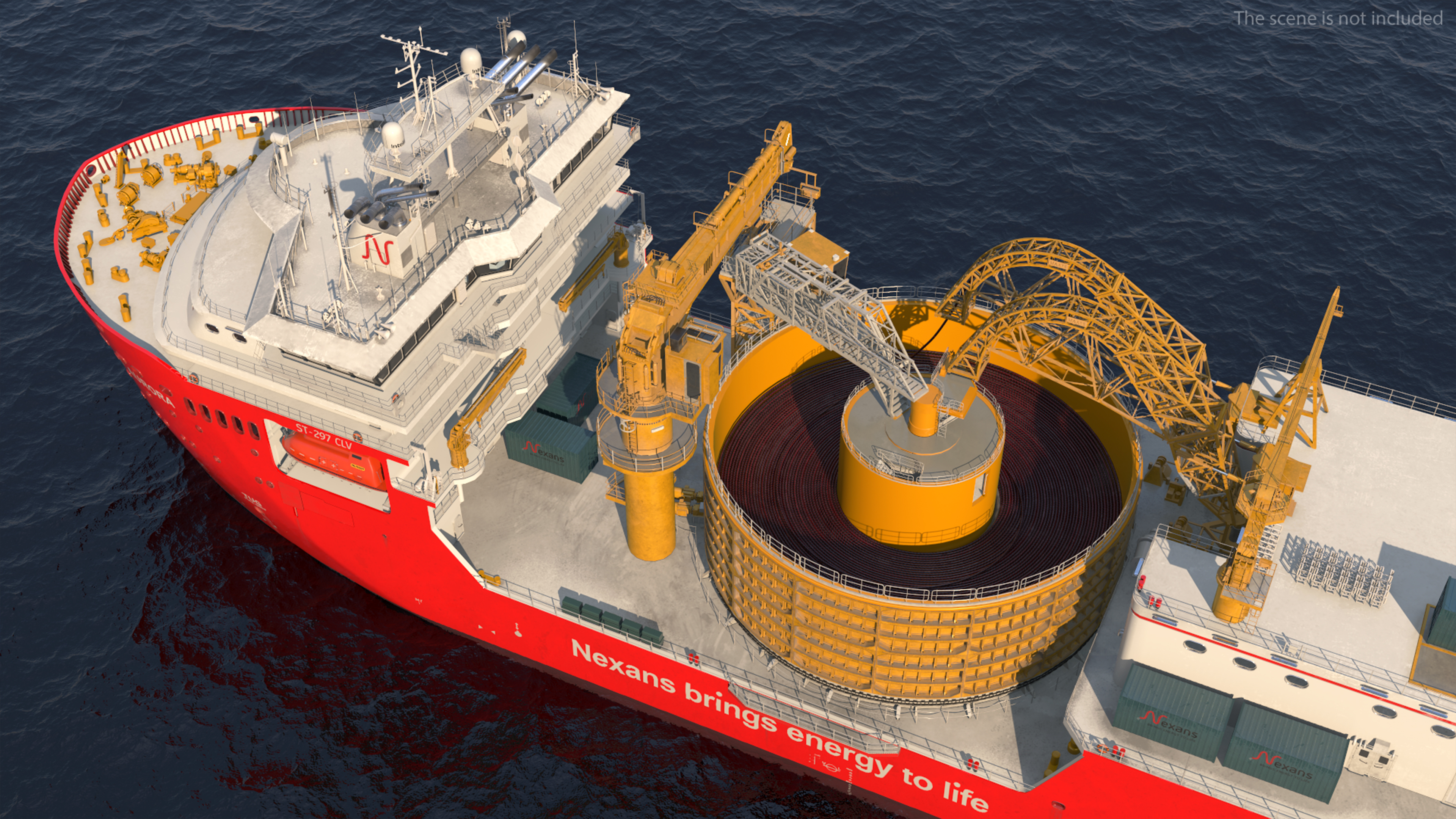 The CLV Vessel Nexan Aurora Used Rigged 3D model