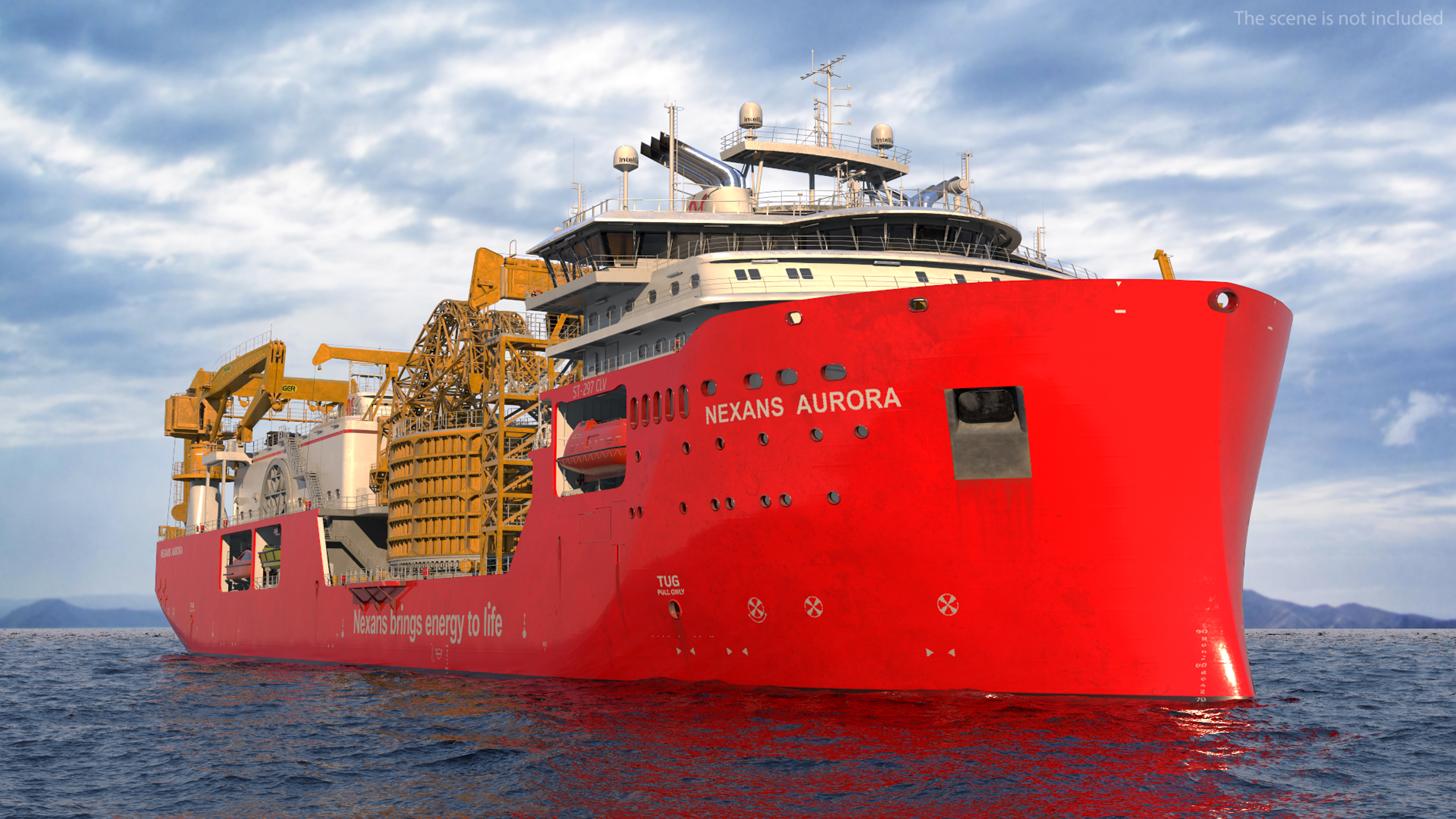 The CLV Vessel Nexan Aurora Used Rigged 3D model