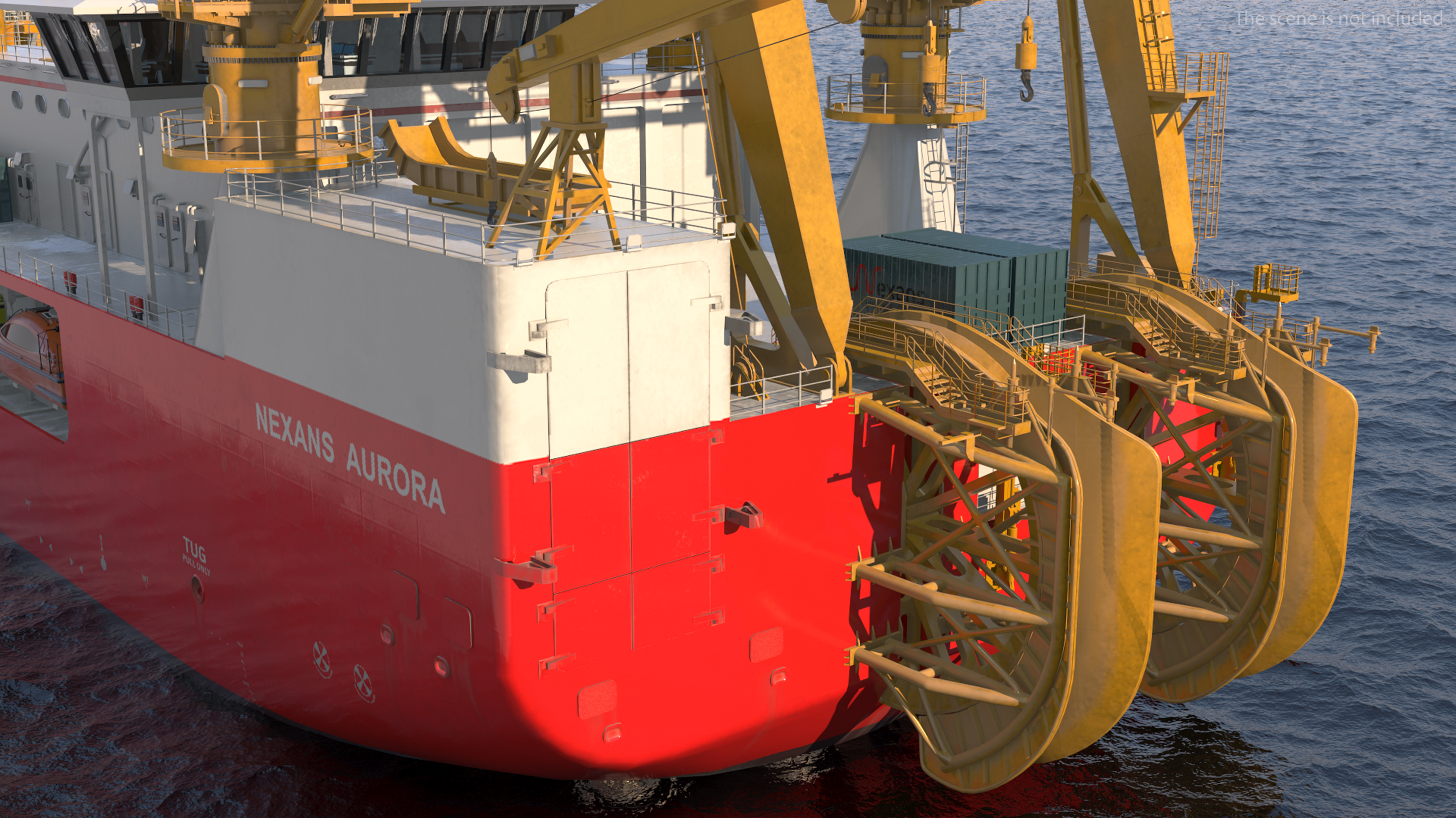 The CLV Vessel Nexan Aurora Used Rigged 3D model