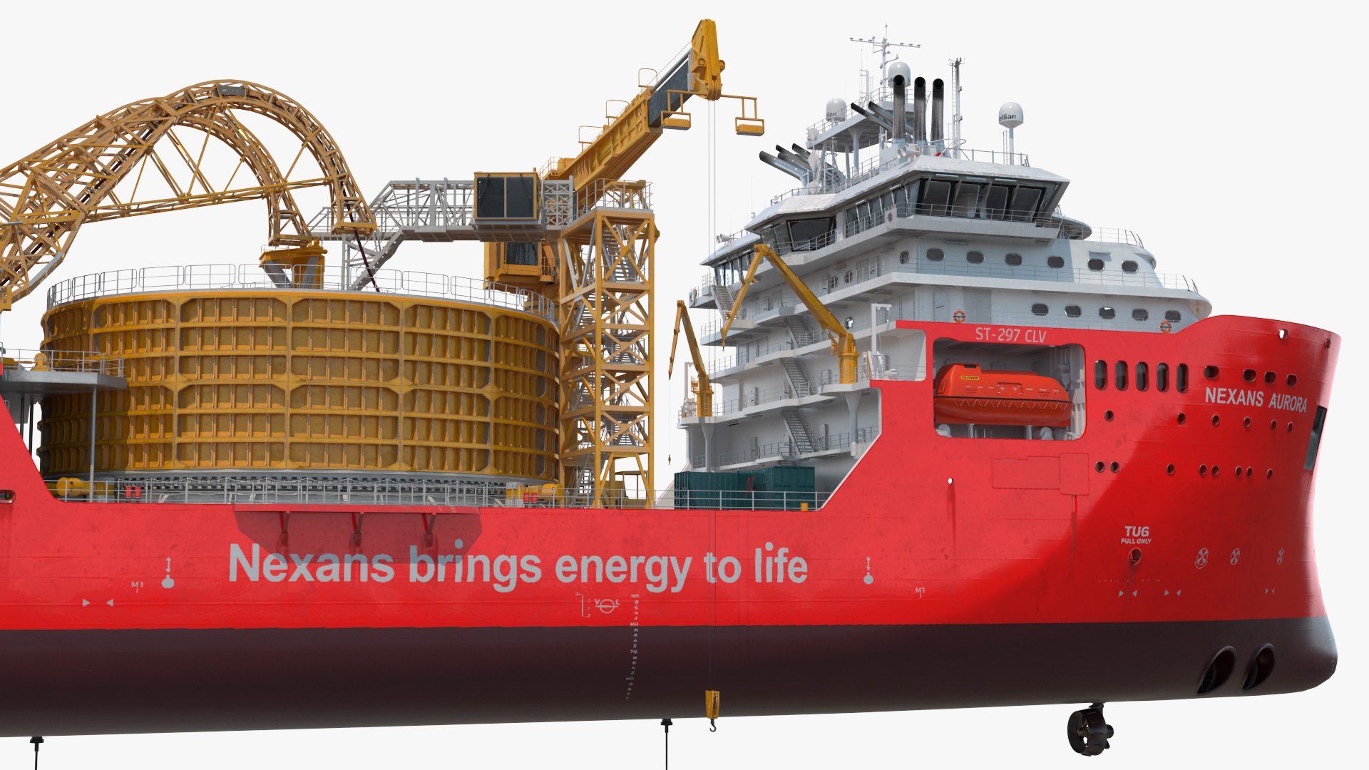 The CLV Vessel Nexan Aurora Used Rigged 3D model