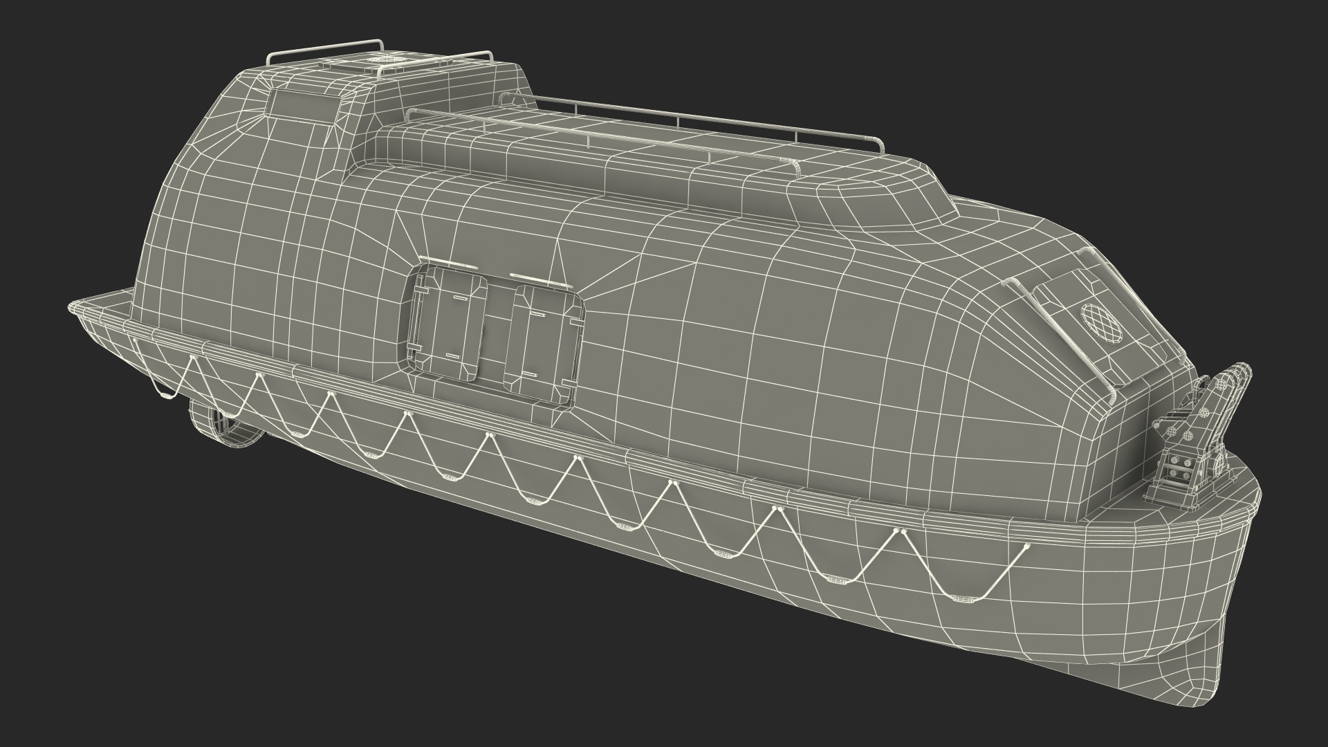 The CLV Vessel Nexan Aurora Used Rigged 3D model