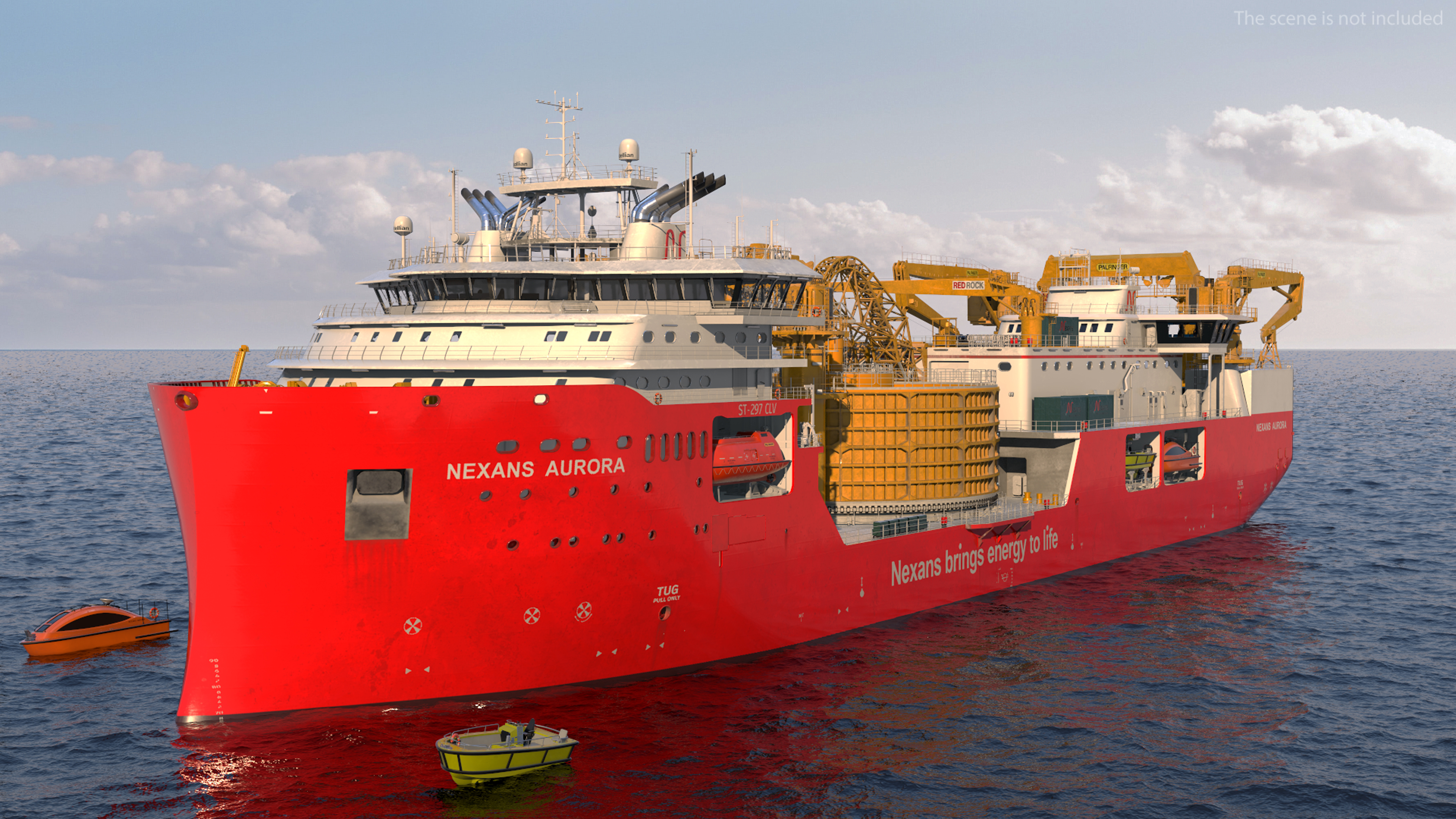 The CLV Vessel Nexan Aurora Used Rigged 3D model