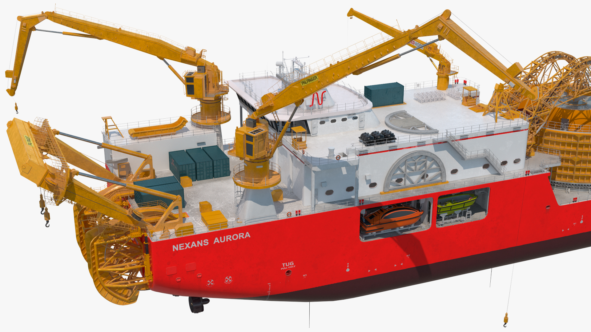 The CLV Vessel Nexan Aurora Used Rigged 3D model