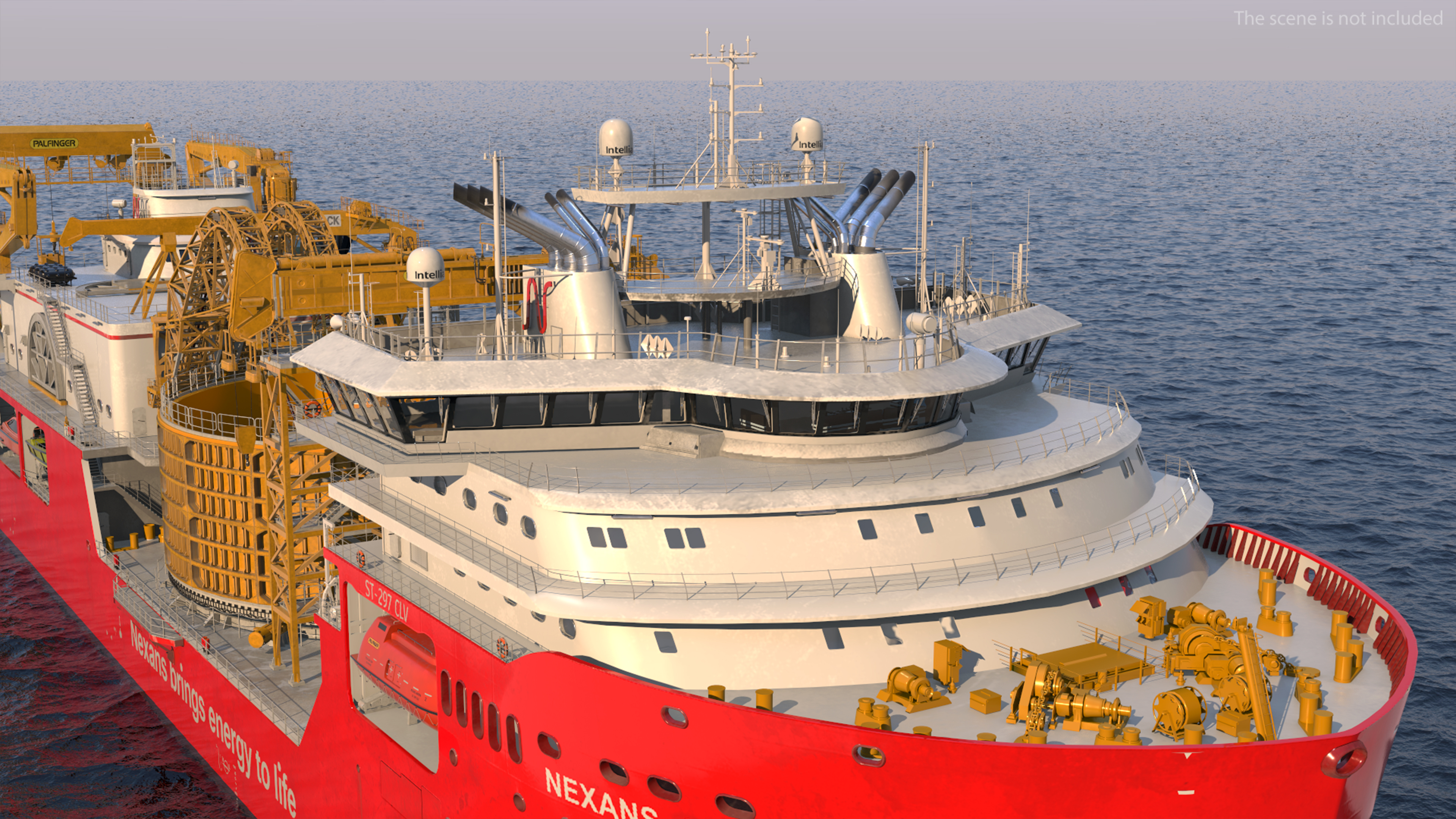 The CLV Vessel Nexan Aurora Used Rigged 3D model