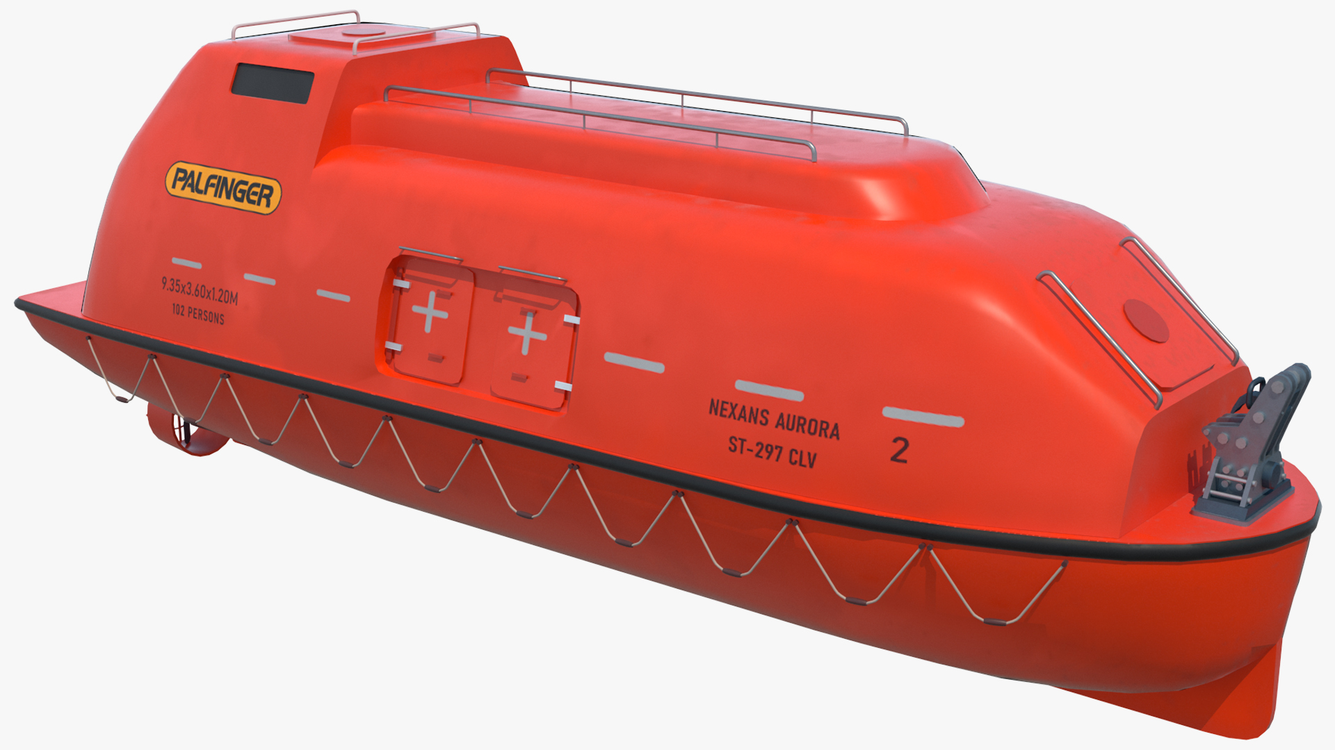 The CLV Vessel Nexan Aurora Used Rigged 3D model