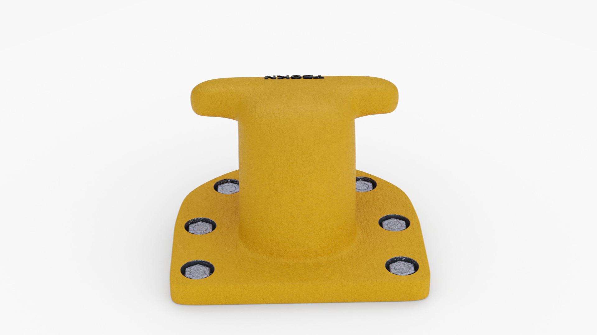 Mooring Bollard Yellow 3D