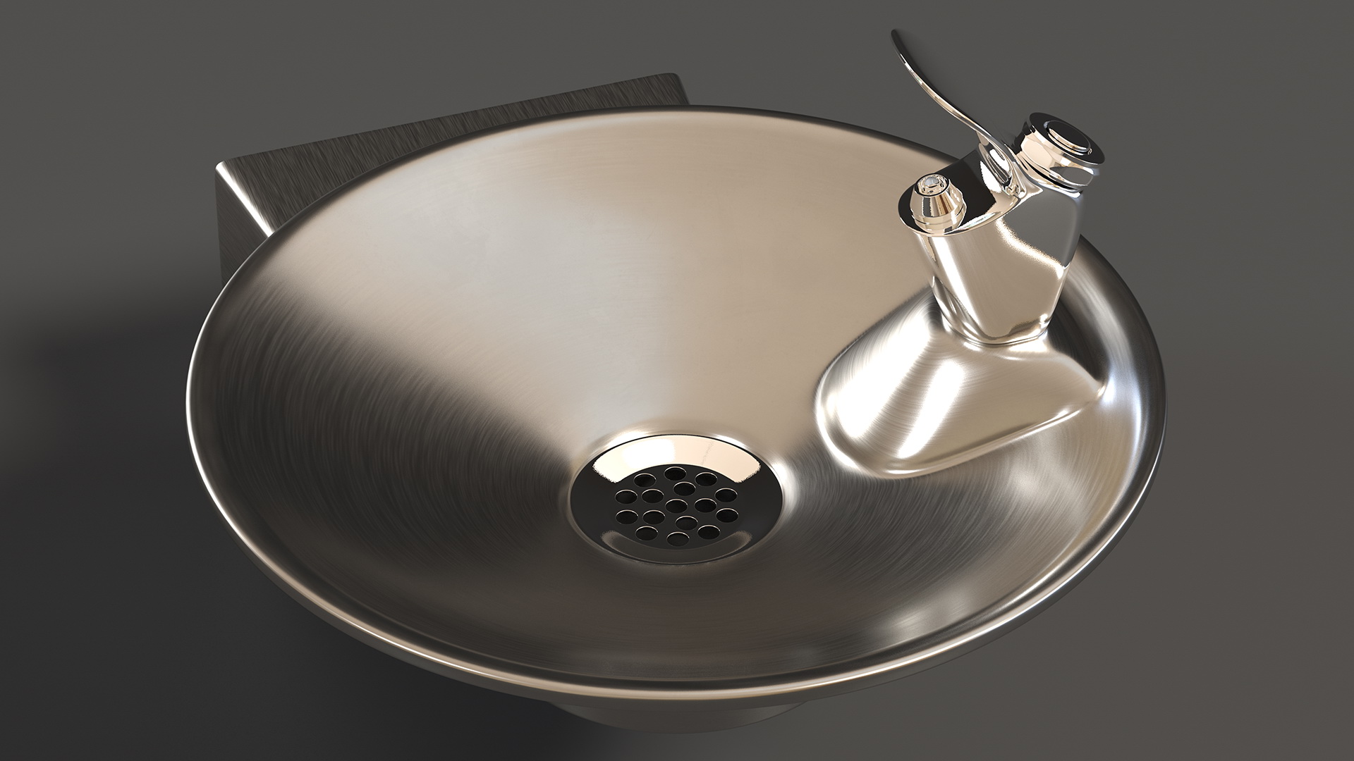 Vandal Resistant Drinking Fountain 3D model