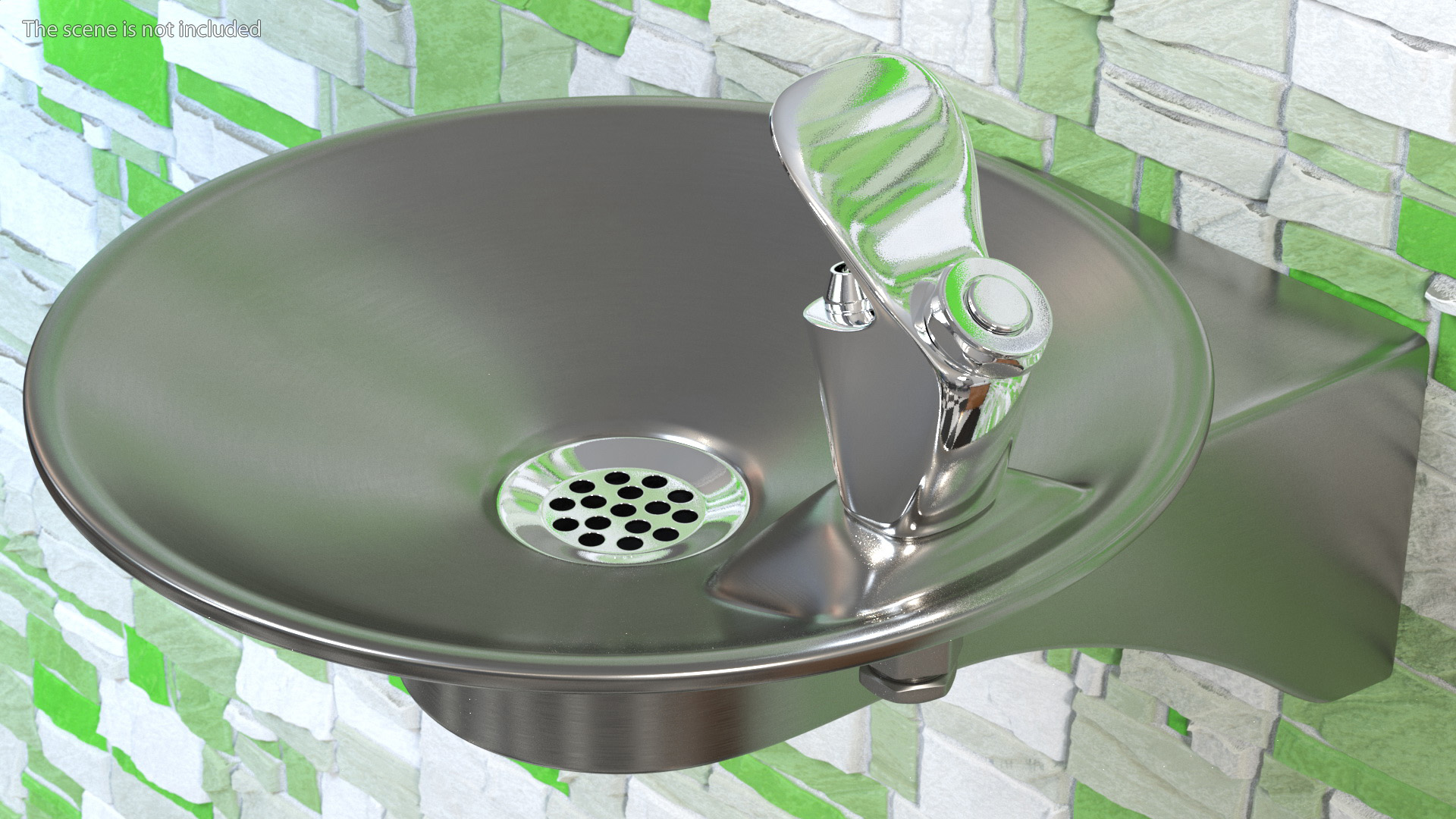 Vandal Resistant Drinking Fountain 3D model