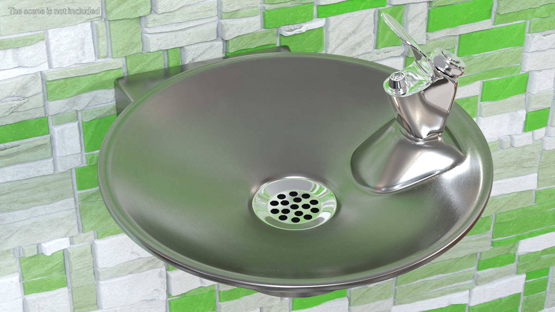 Vandal Resistant Drinking Fountain 3D model