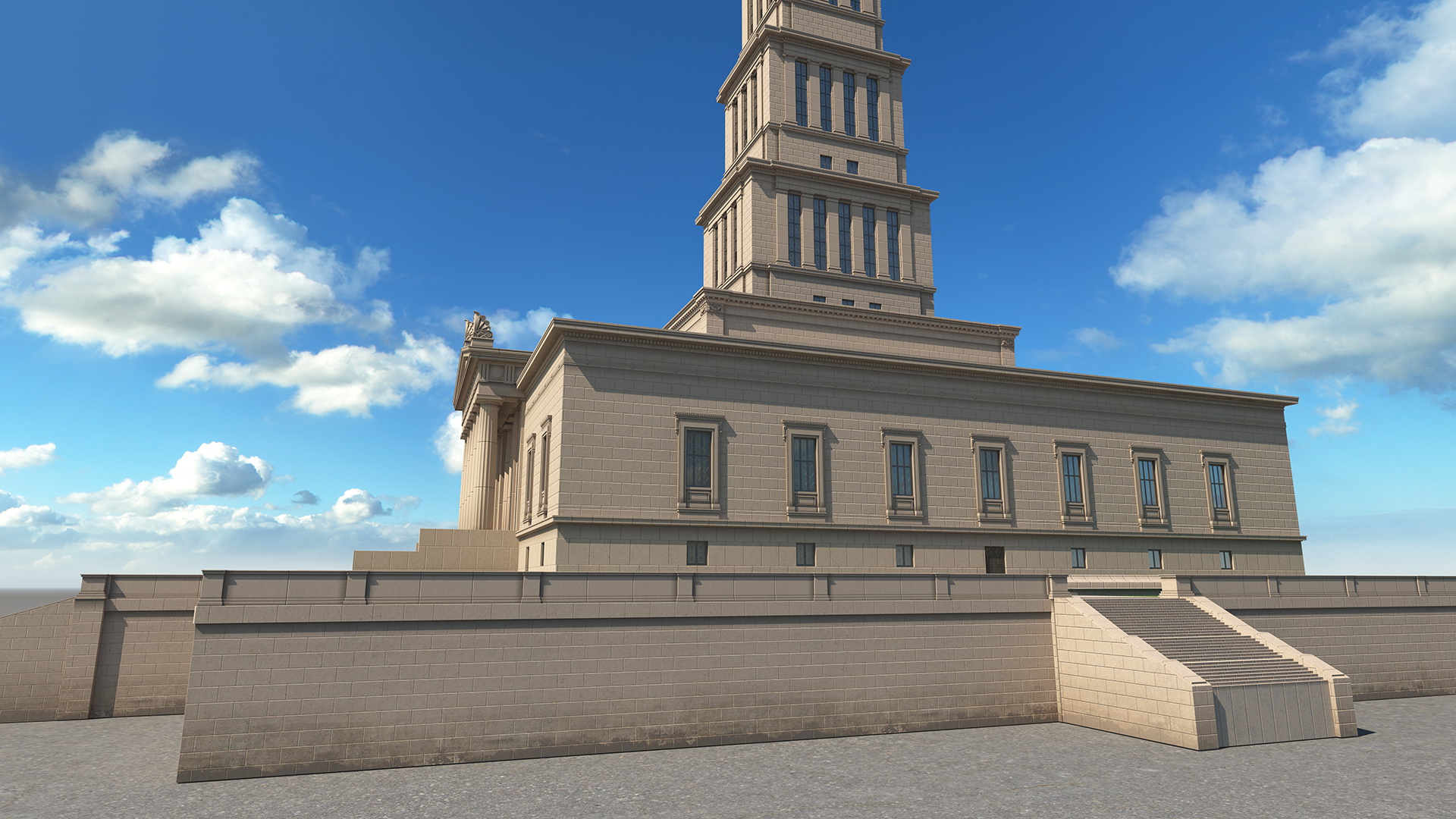 3D George Washington Masonic National Memorial model