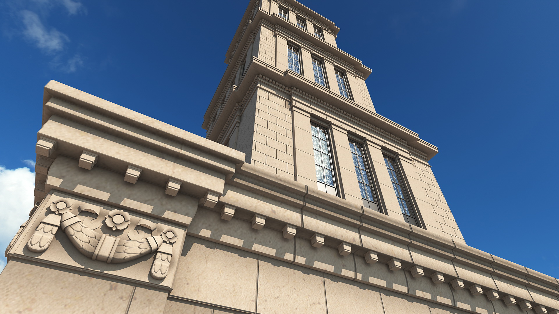 3D George Washington Masonic National Memorial model