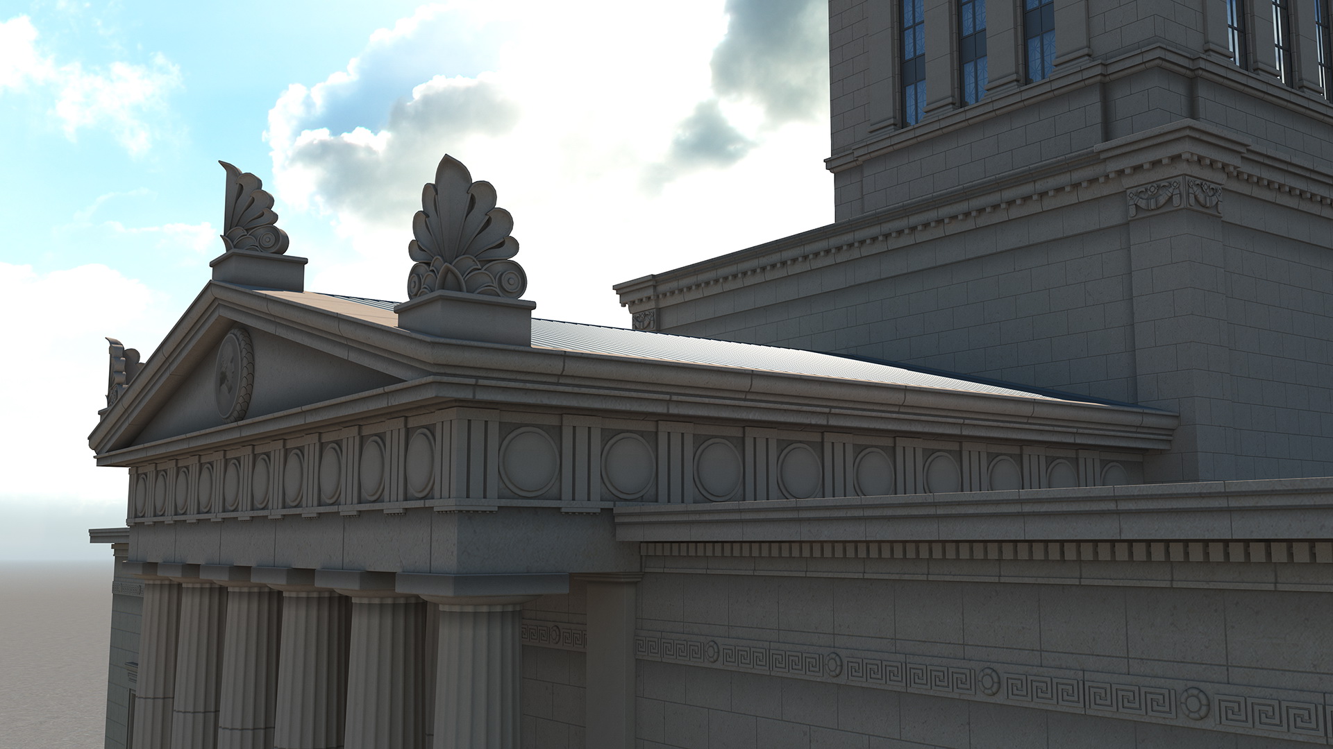 3D George Washington Masonic National Memorial model