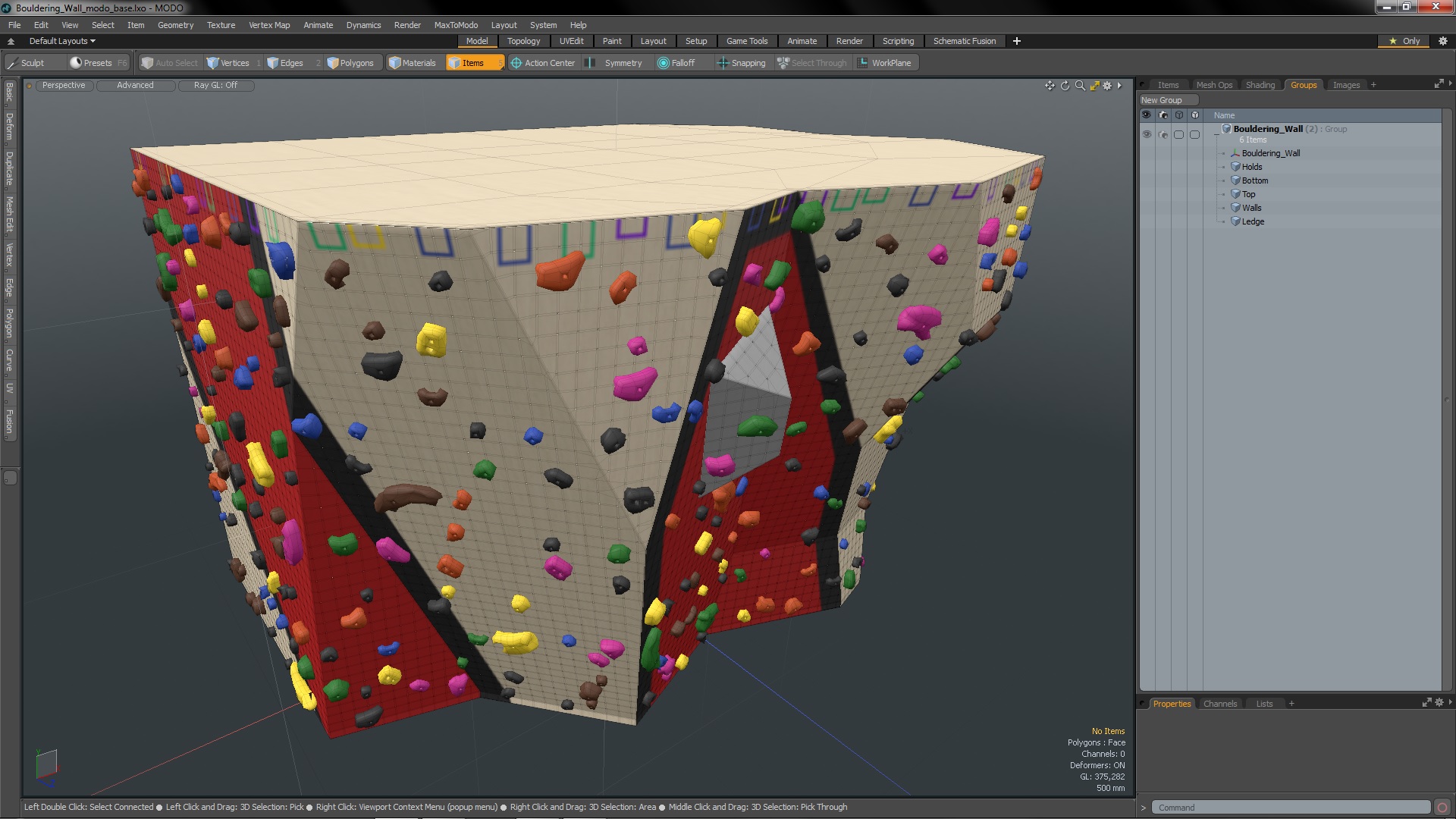 3D model Bouldering Wall