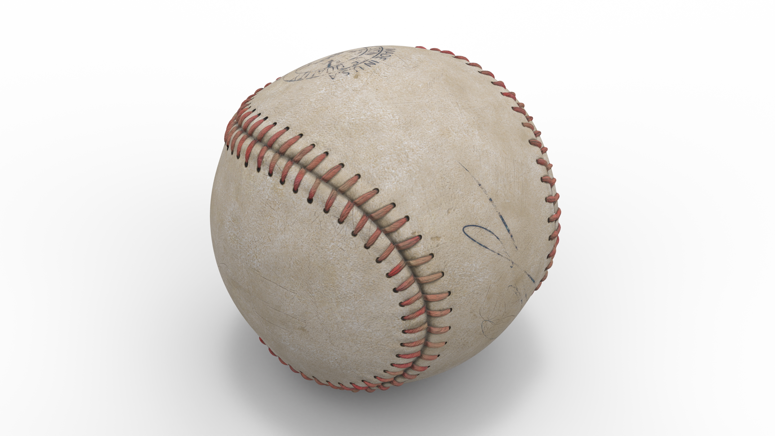 Official League Baseball Ball 1920 3D model