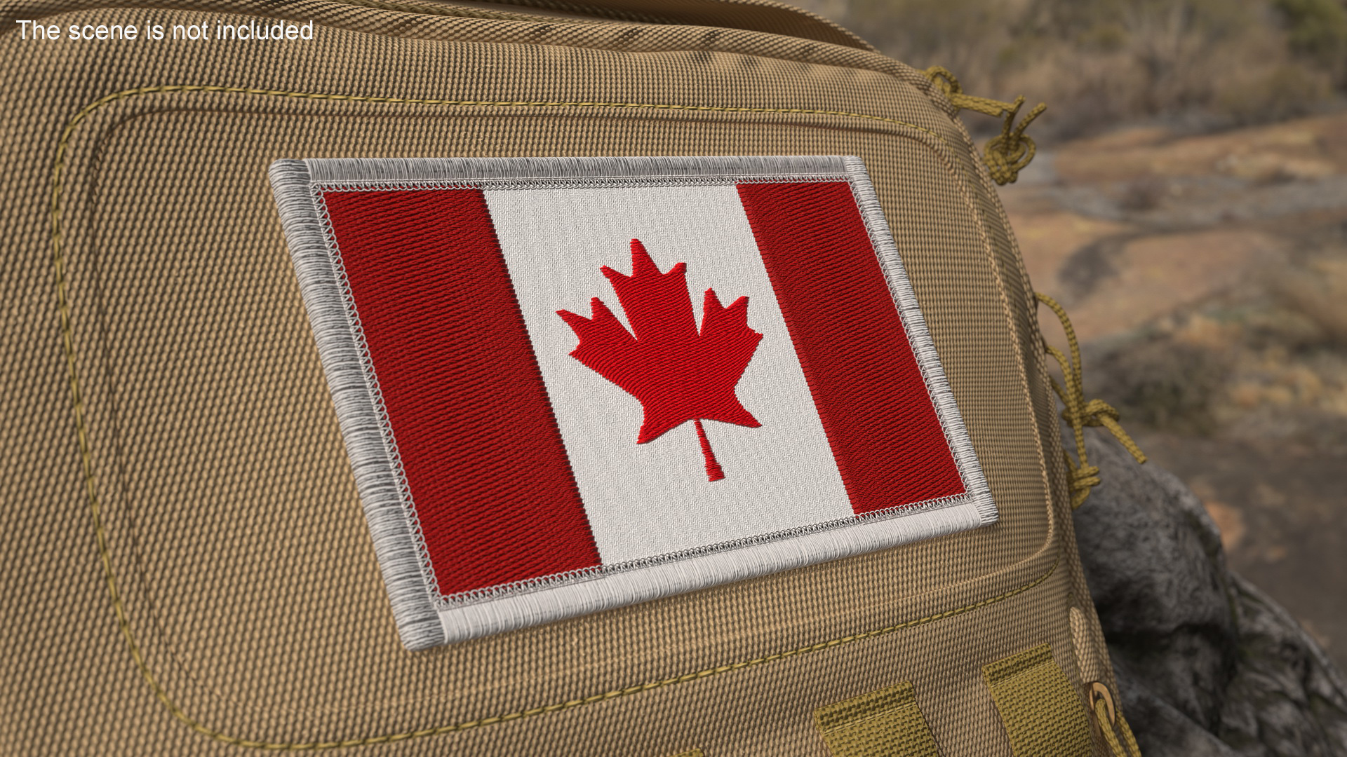 Canada Flag Patch 3D