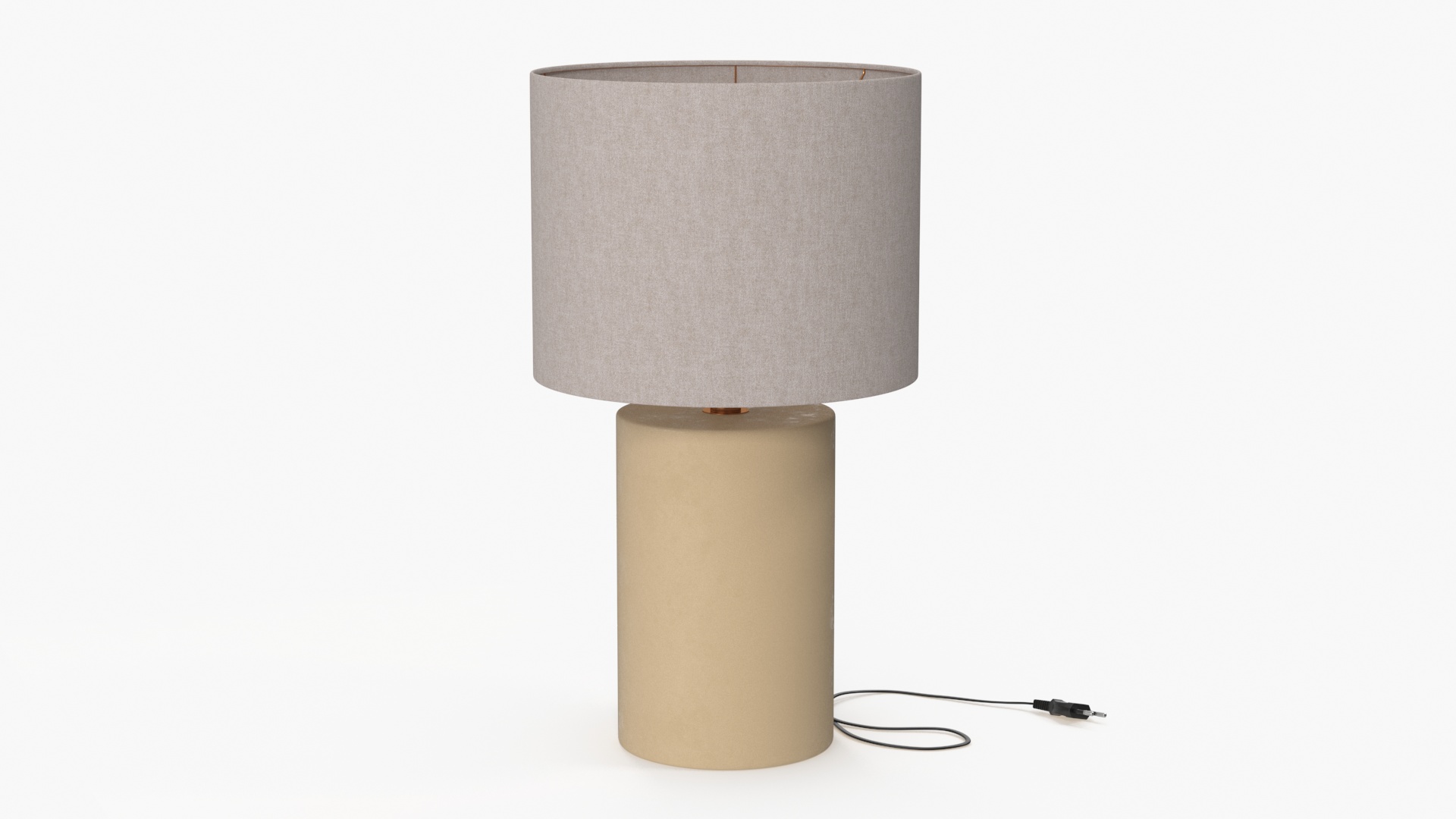 3D Elegant Table Lamp with Fabric Shade