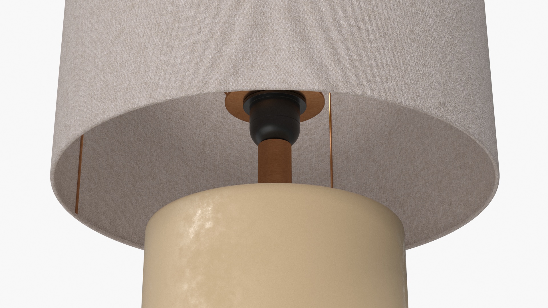 3D Elegant Table Lamp with Fabric Shade