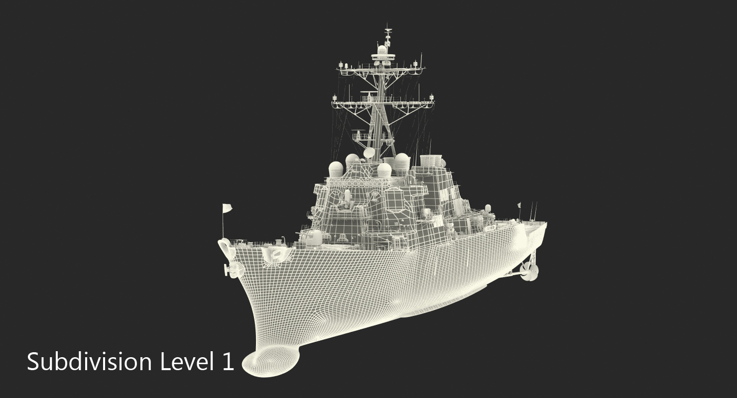 3D Arleigh Burke Destroyer OKane DDG 77