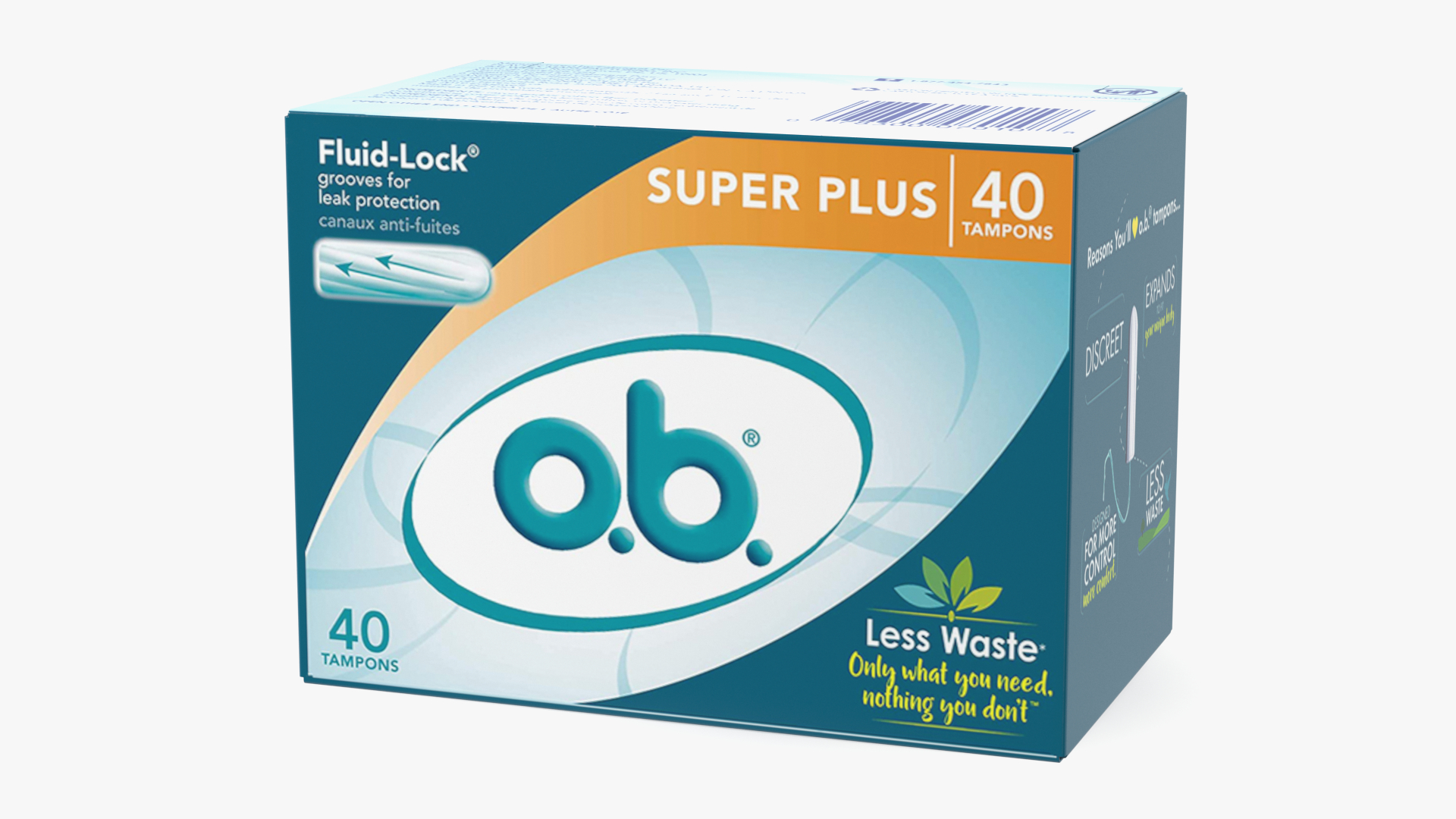 OB Super Plus Package 40 Tampons 3D