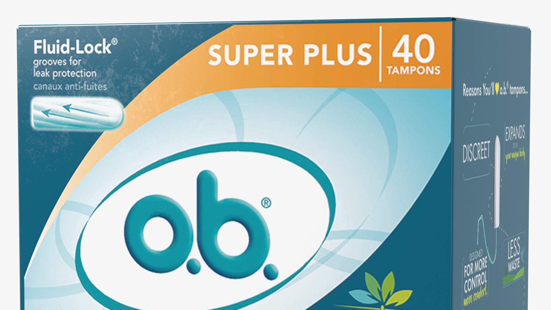 OB Super Plus Package 40 Tampons 3D