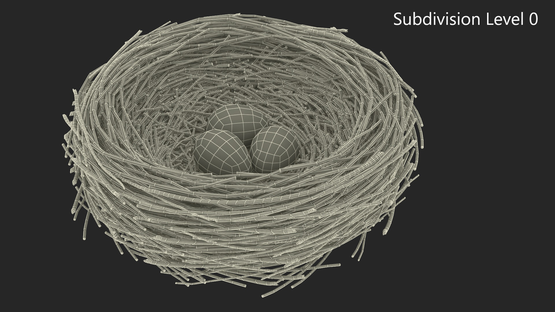 Bird Nest 3D model