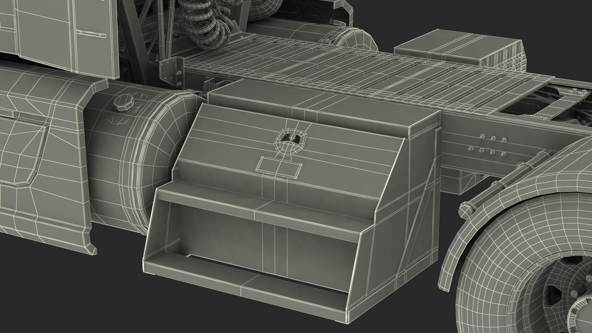 3D Semi Truck Generic model