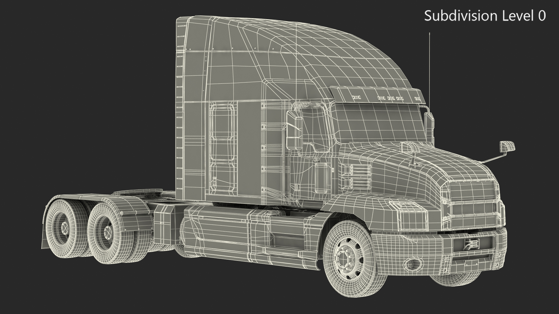 3D Semi Truck Generic model