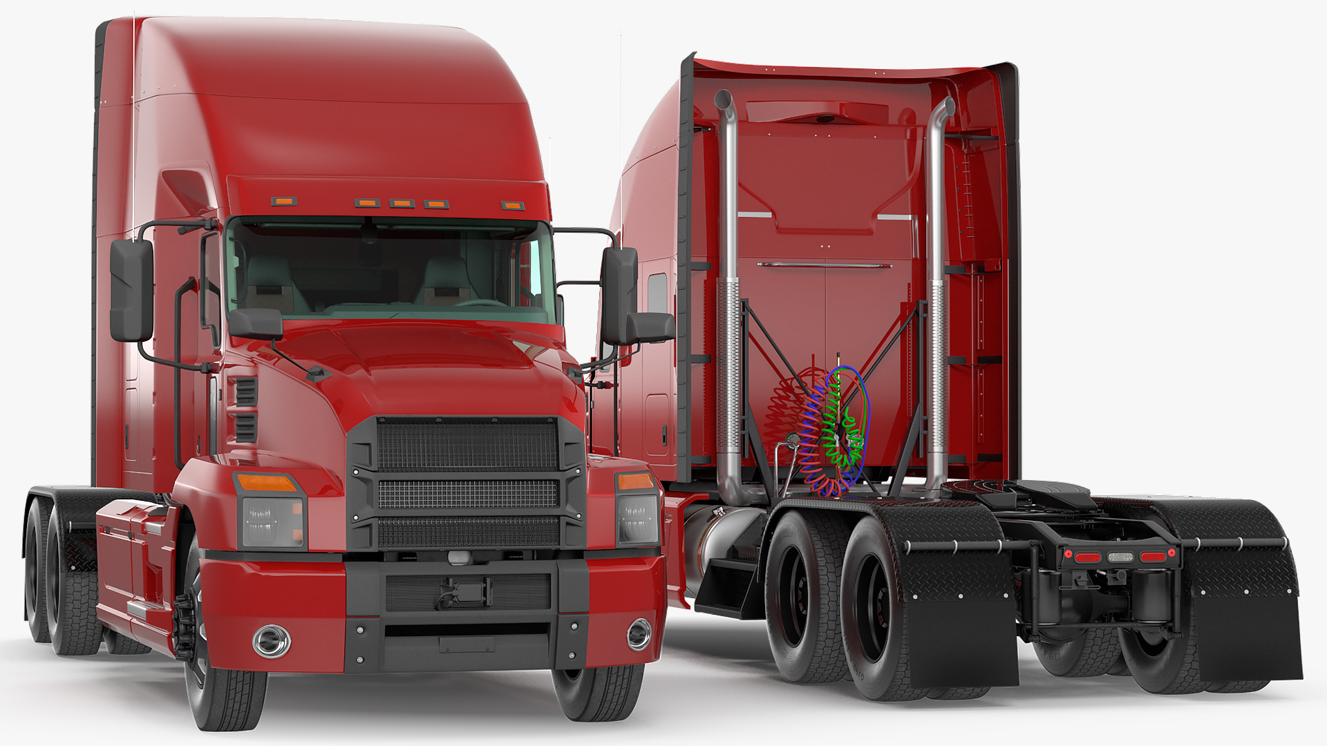 3D Semi Truck Generic model