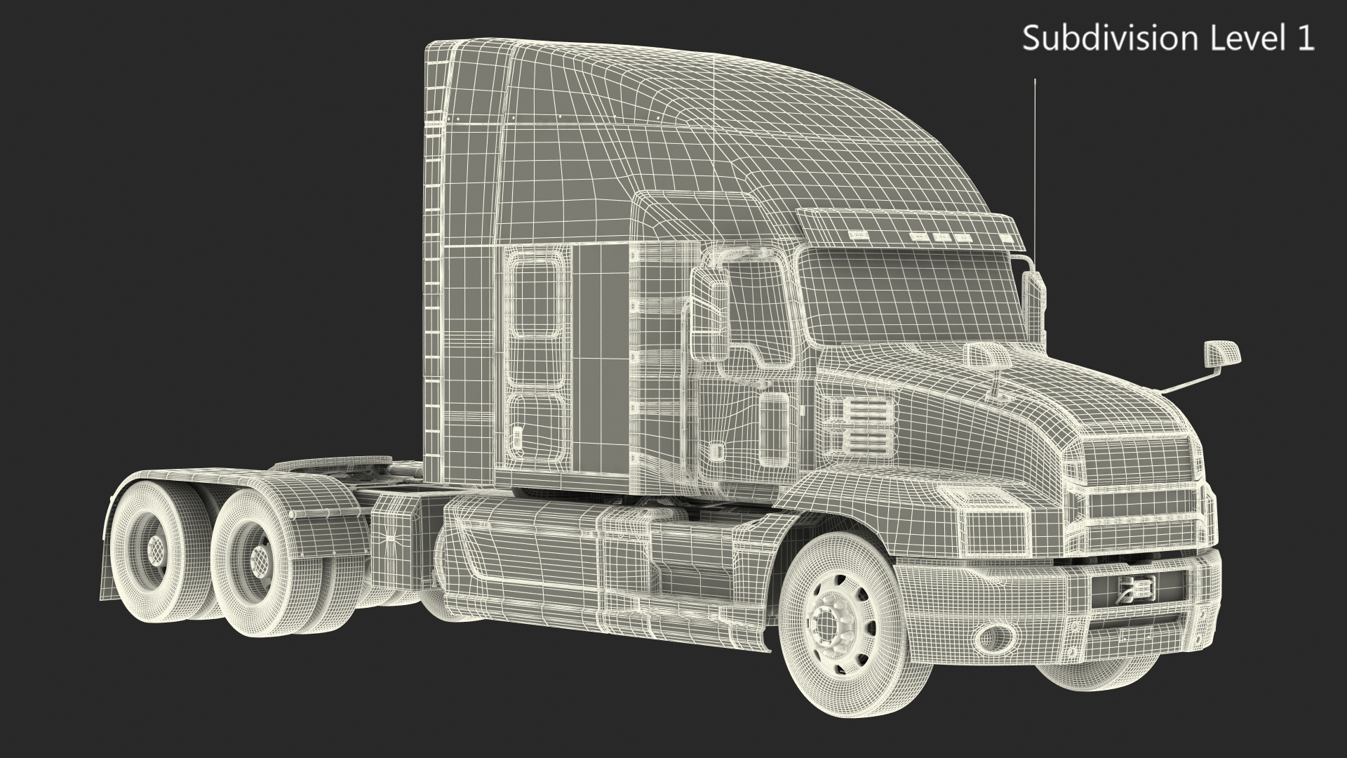 3D Semi Truck Generic model