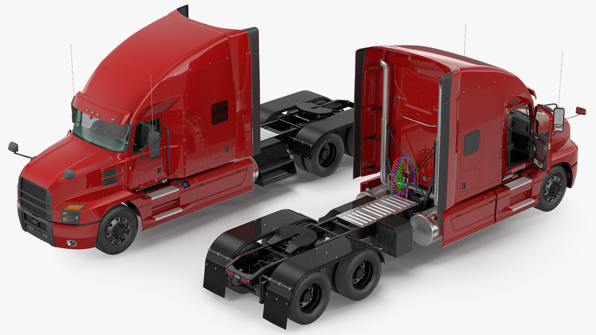 3D Semi Truck Generic model