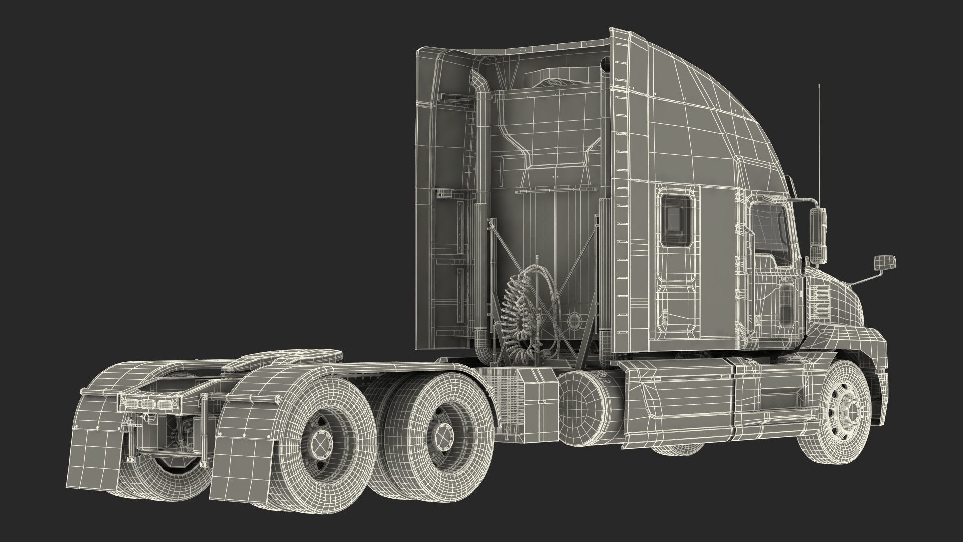 3D Semi Truck Generic model