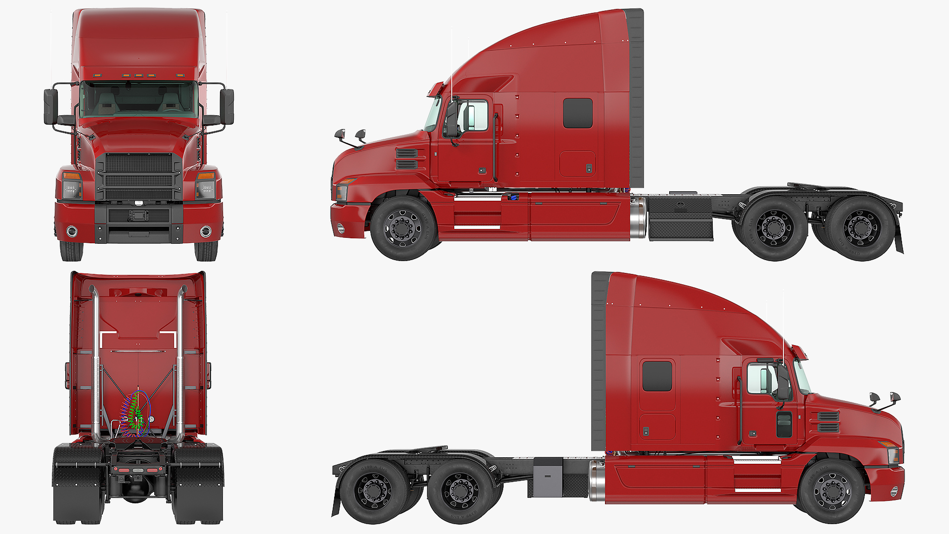 3D Semi Truck Generic model