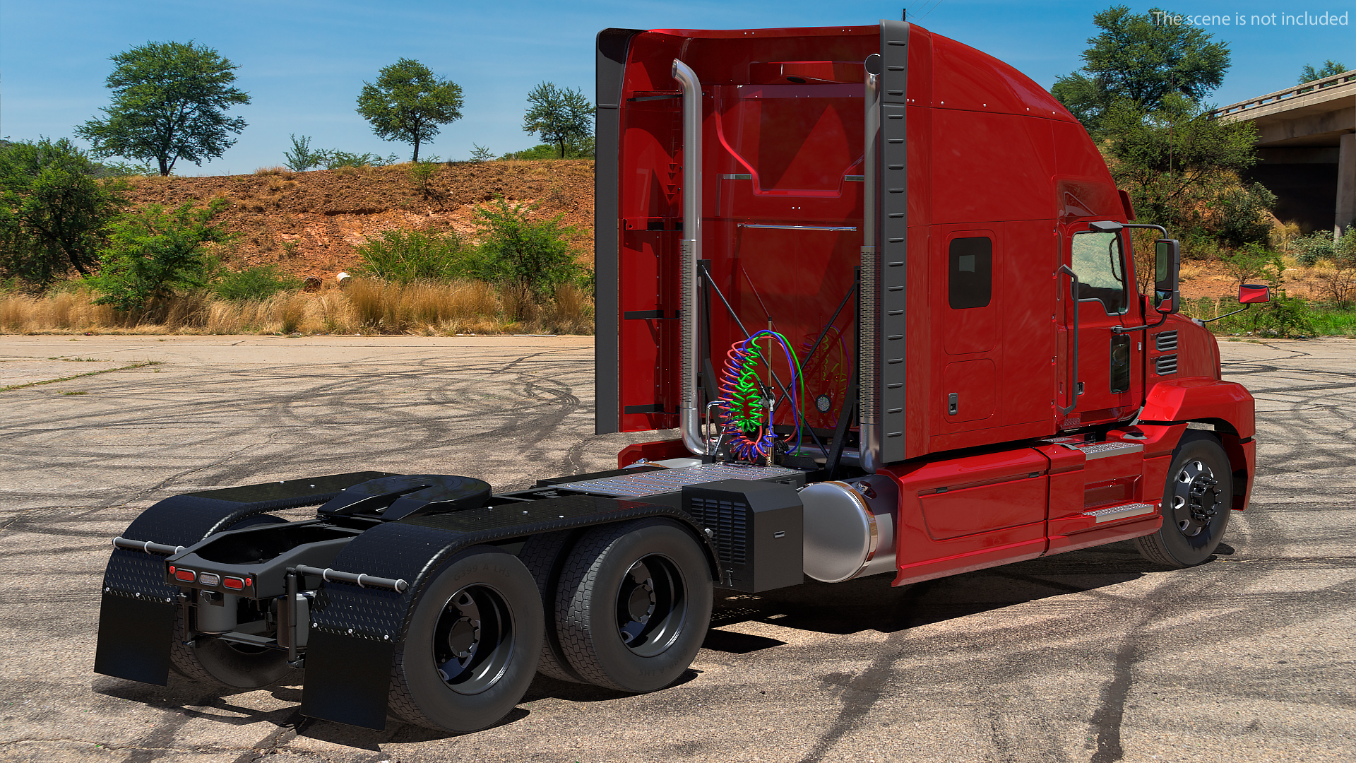 3D Semi Truck Generic model