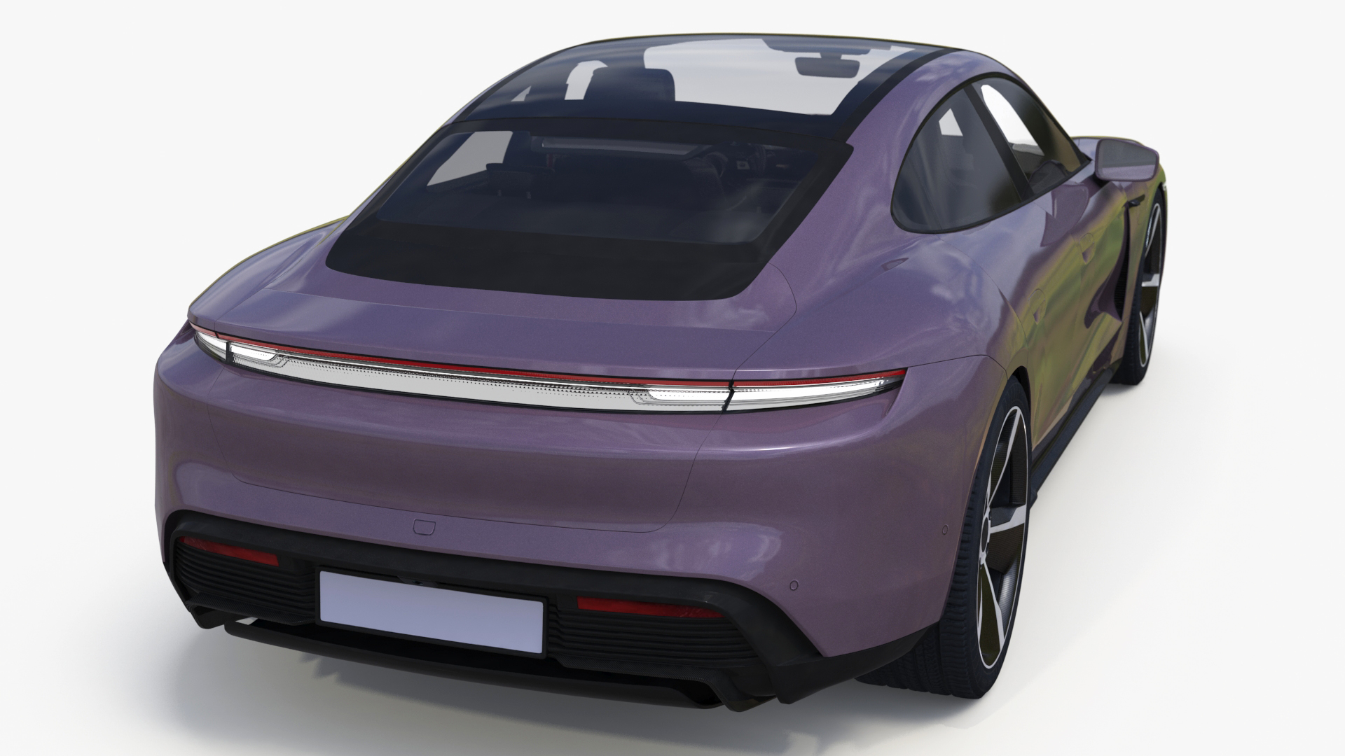 3D Electric Sports Car Sedan Lilac