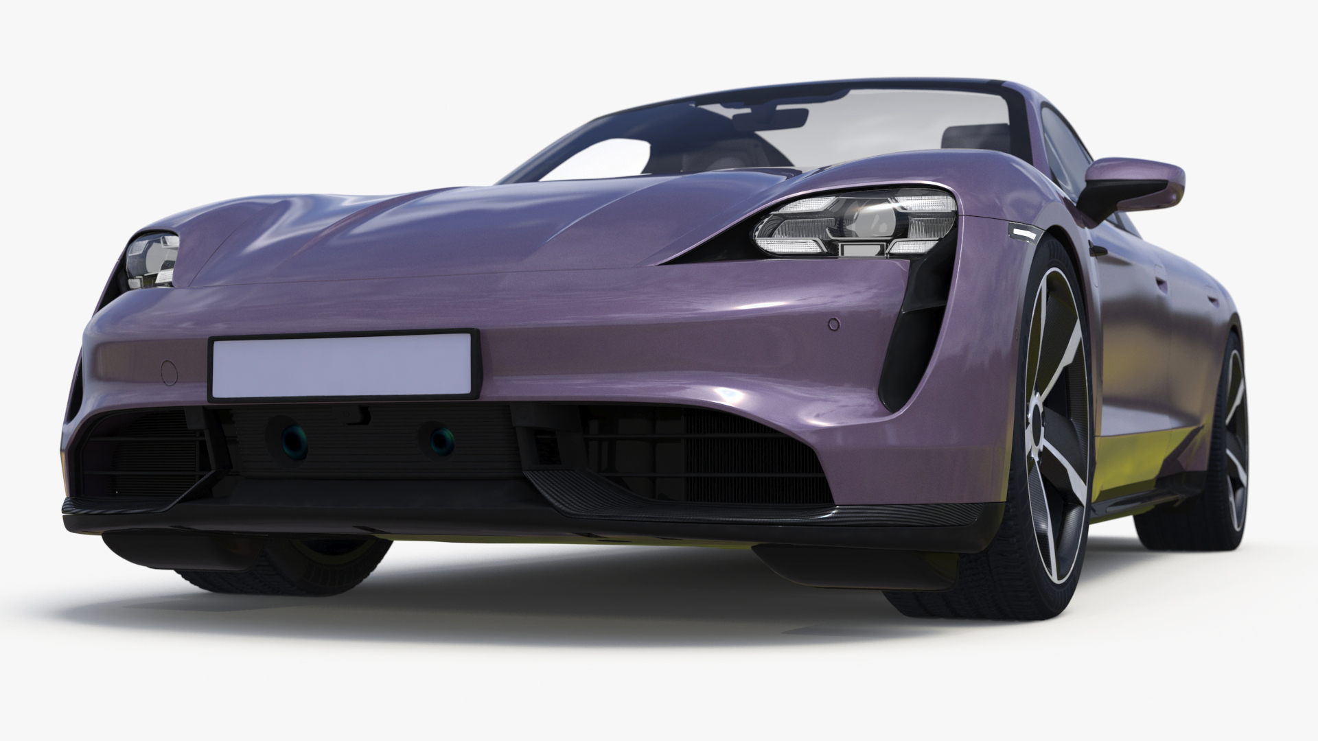 3D Electric Sports Car Sedan Lilac