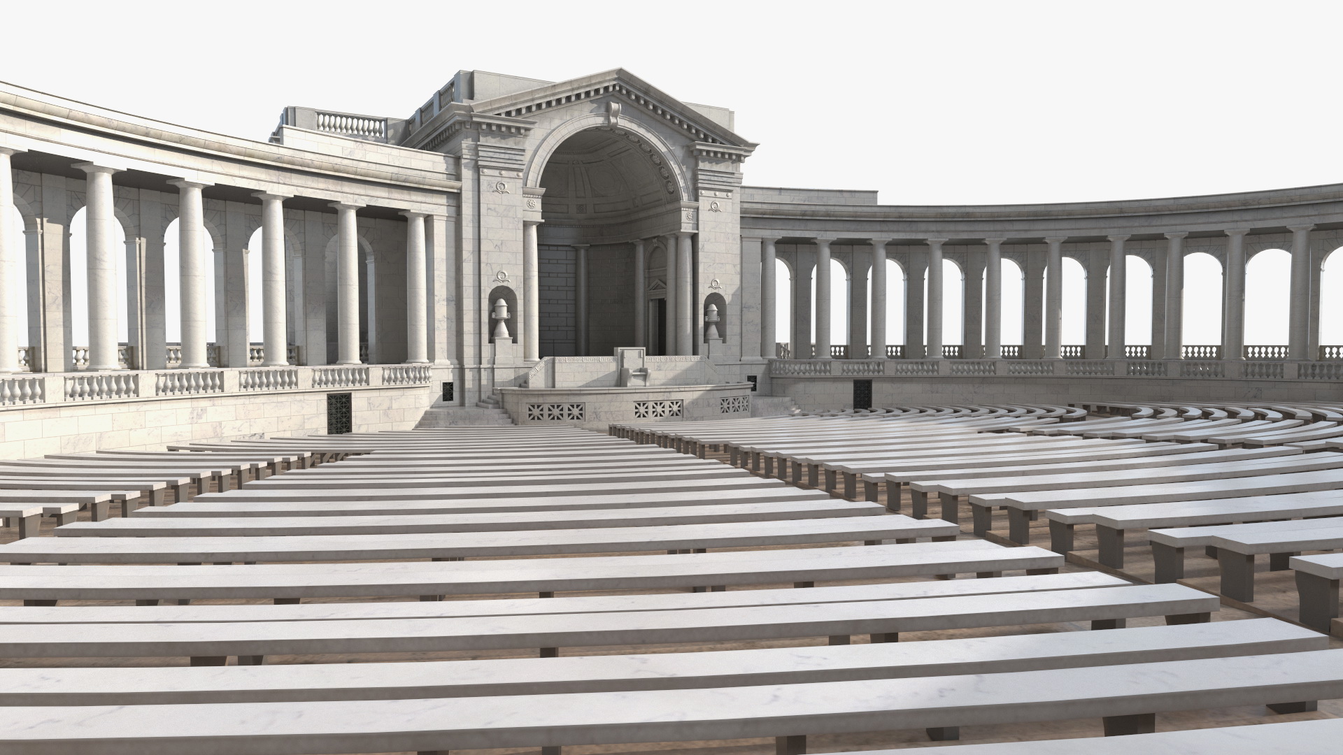 Arlington National Cemetery Memorial Amphitheater 3D model