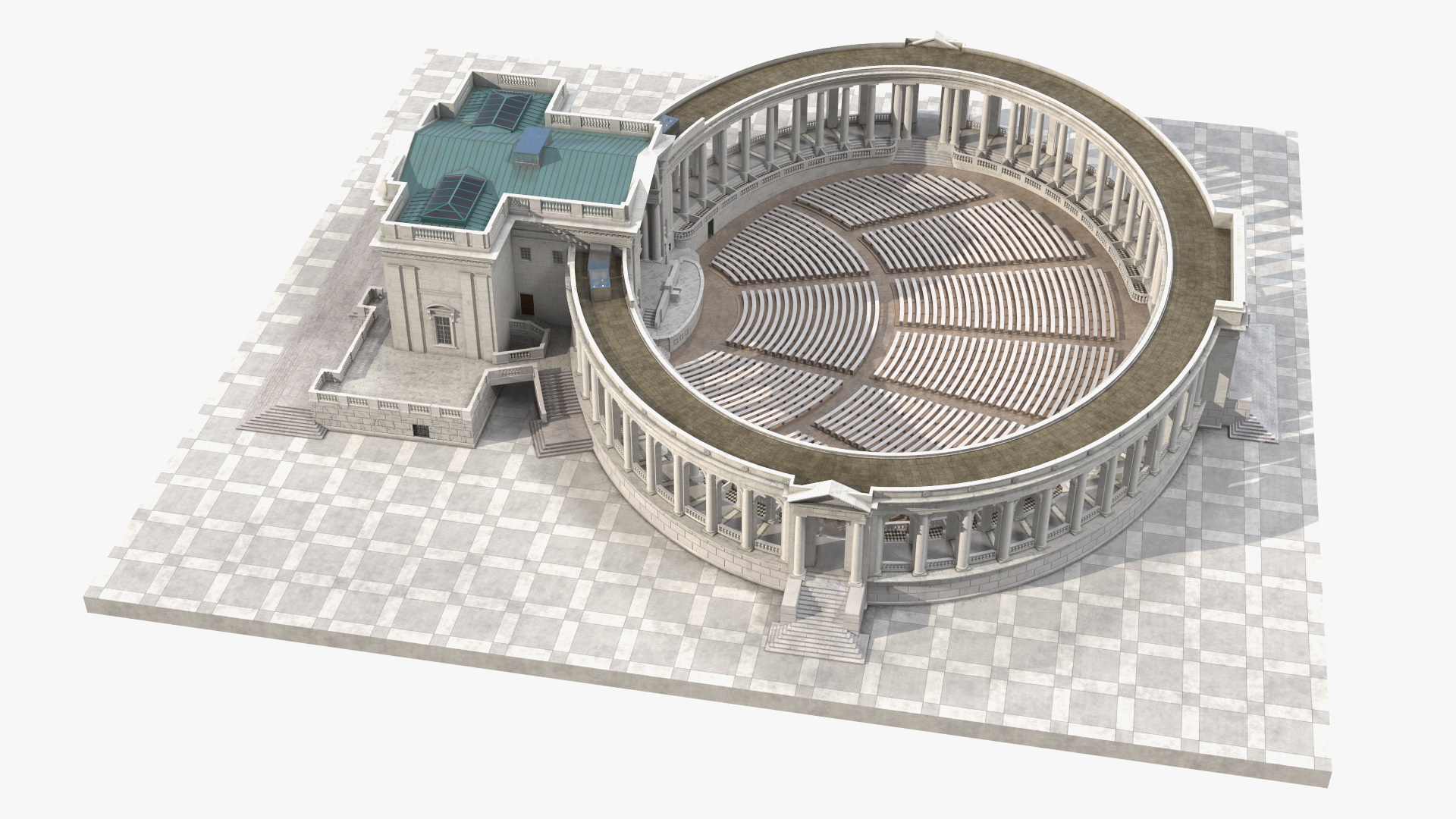 Arlington National Cemetery Memorial Amphitheater 3D model