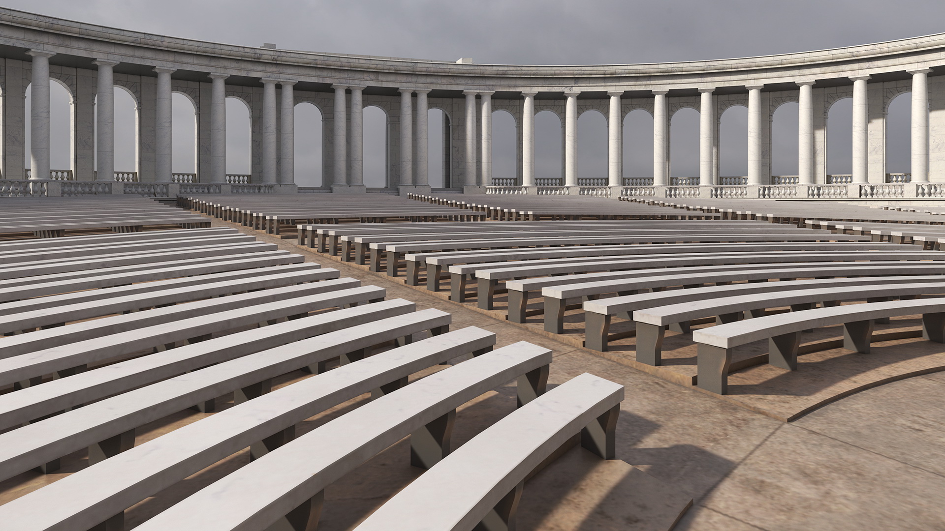 Arlington National Cemetery Memorial Amphitheater 3D model