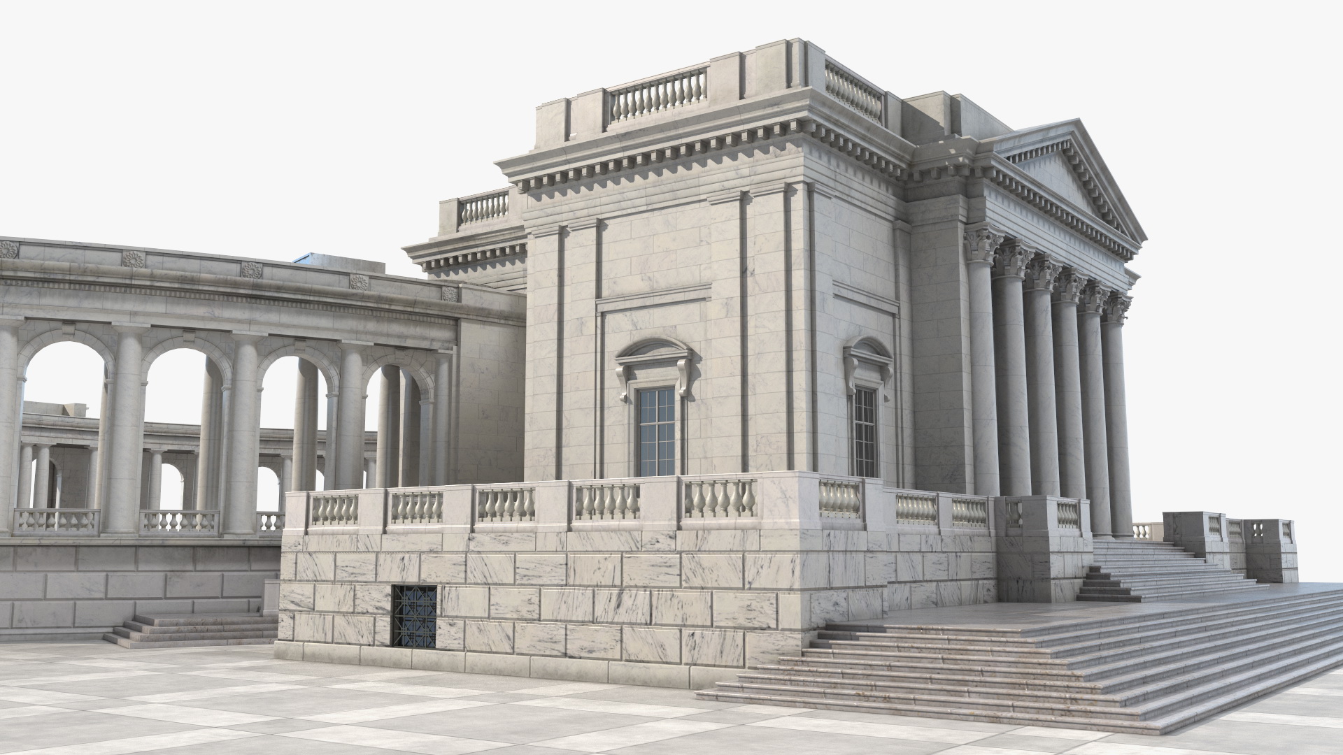 Arlington National Cemetery Memorial Amphitheater 3D model