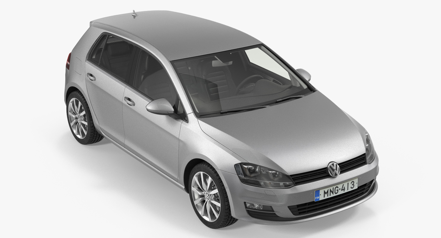 3D model Volkswagen Golf 2017