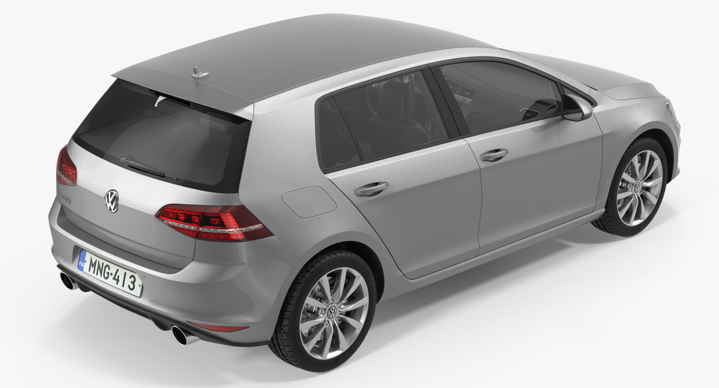 3D model Volkswagen Golf 2017