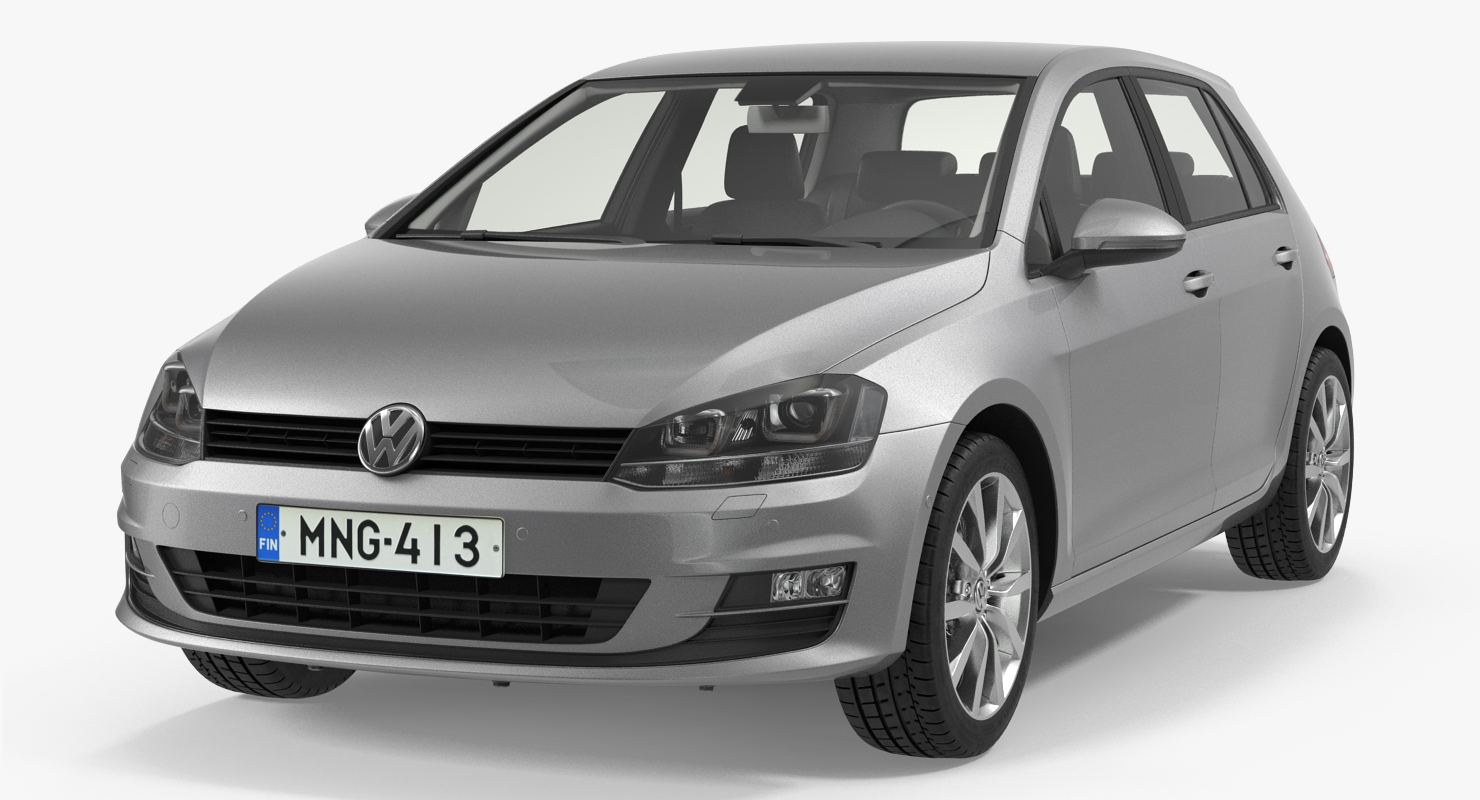 3D model Volkswagen Golf 2017