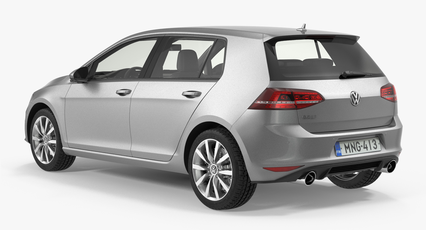 3D model Volkswagen Golf 2017