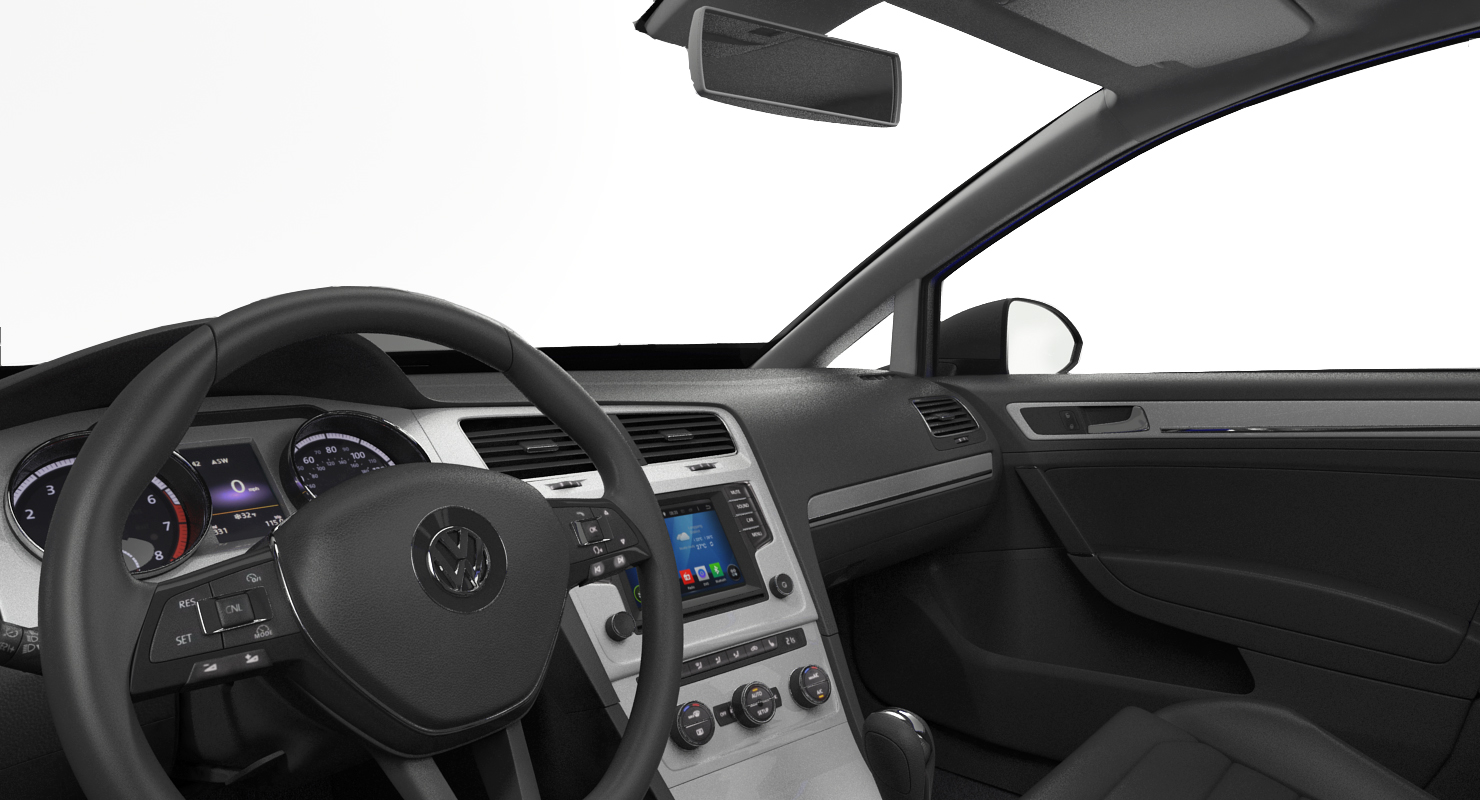 3D model Volkswagen Golf 2017